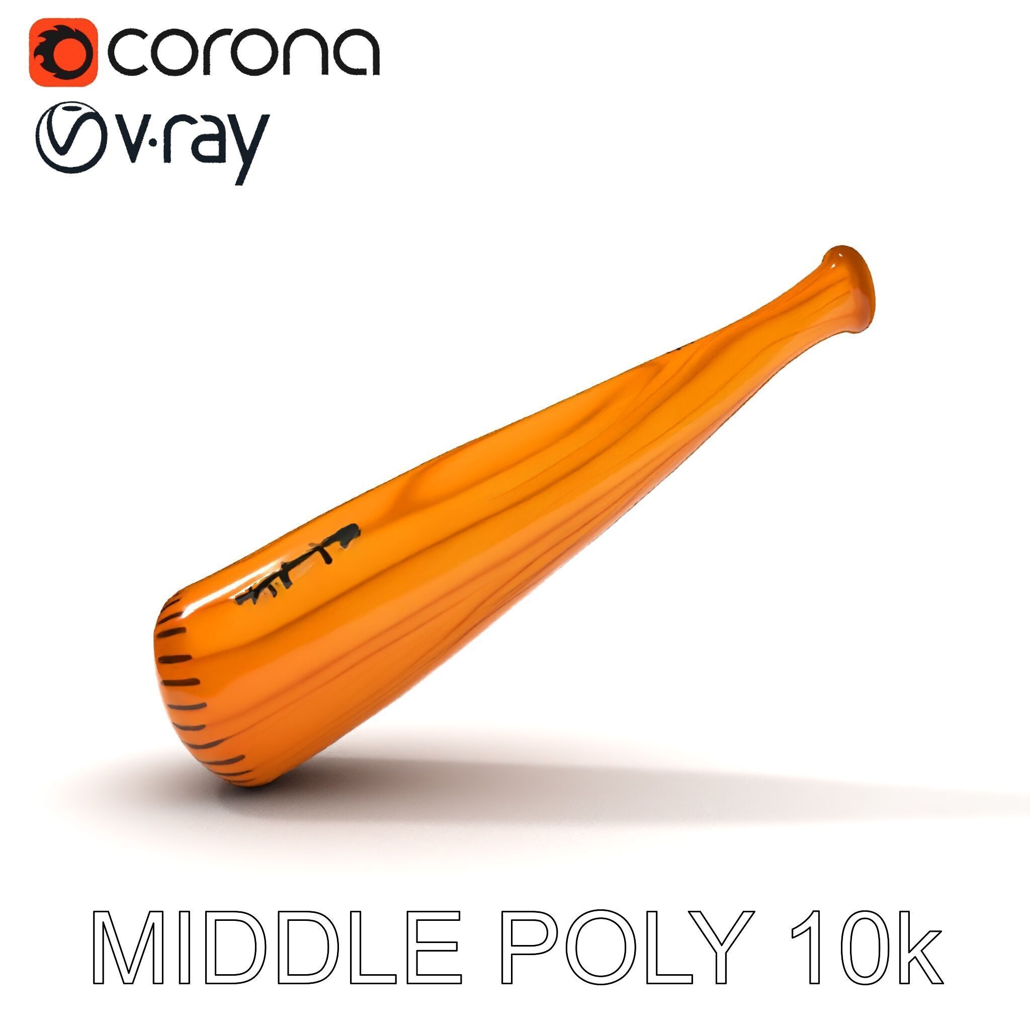 Baseball Bat D Model Pack for Games and Animation Low-poly 3D model_27