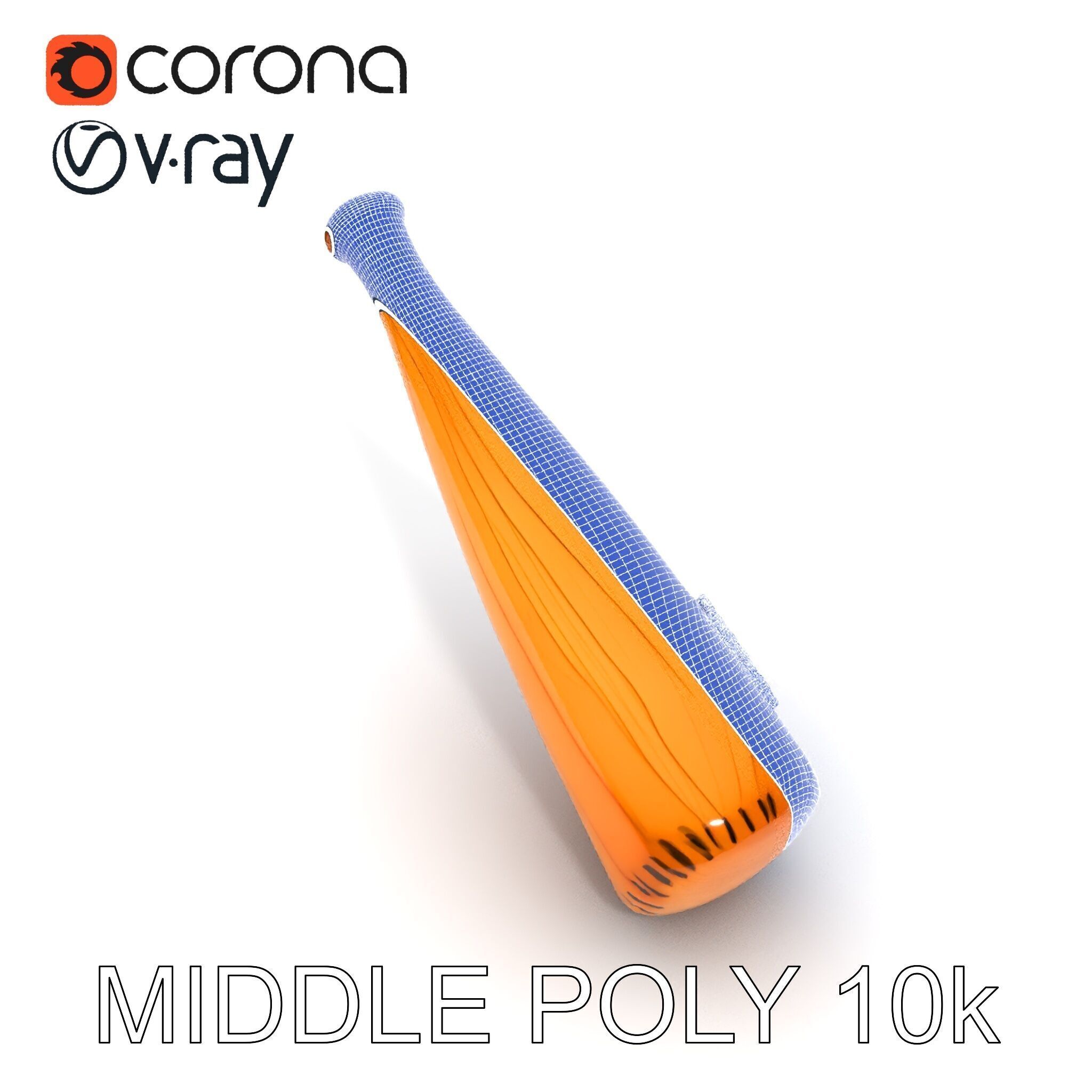 Baseball Bat D Model Pack for Games and Animation Low-poly 3D model_29