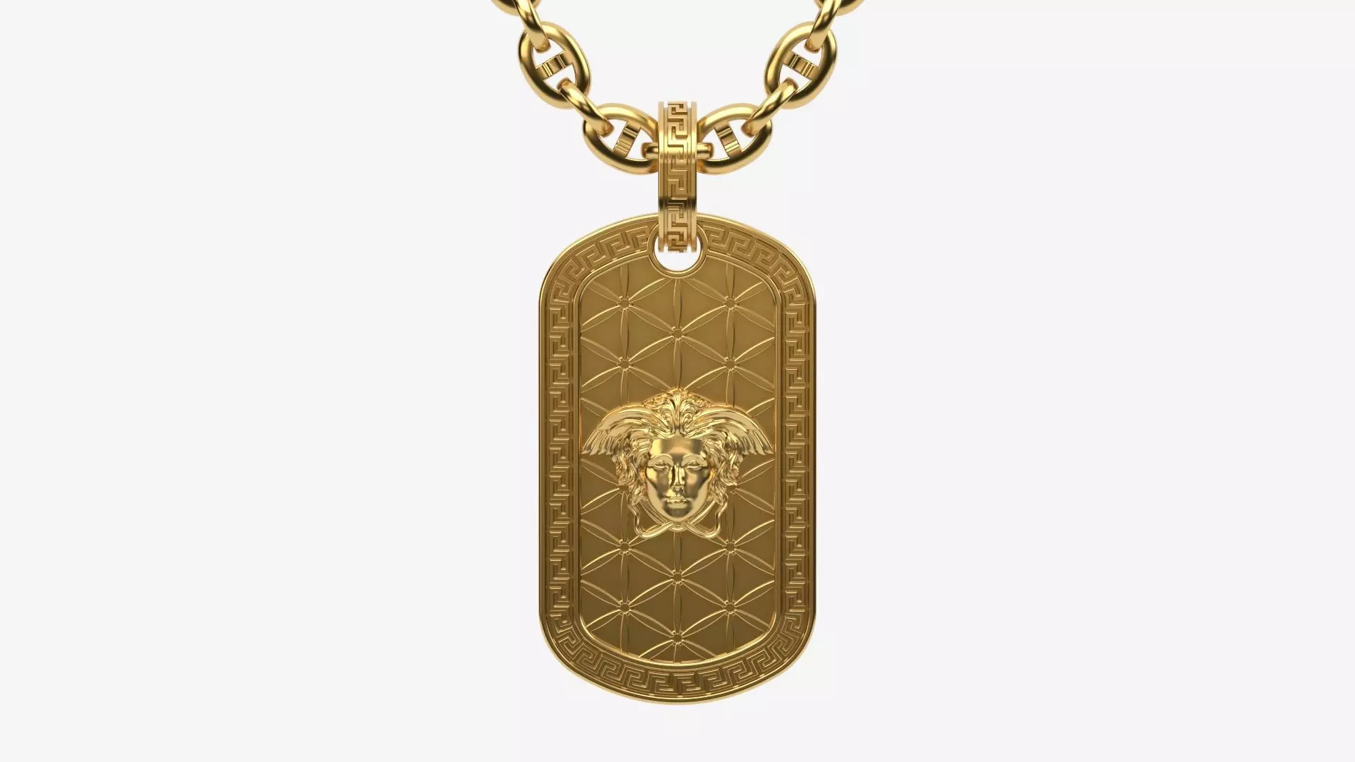 TAG pendant Version 5 Medusa 3D print model_0