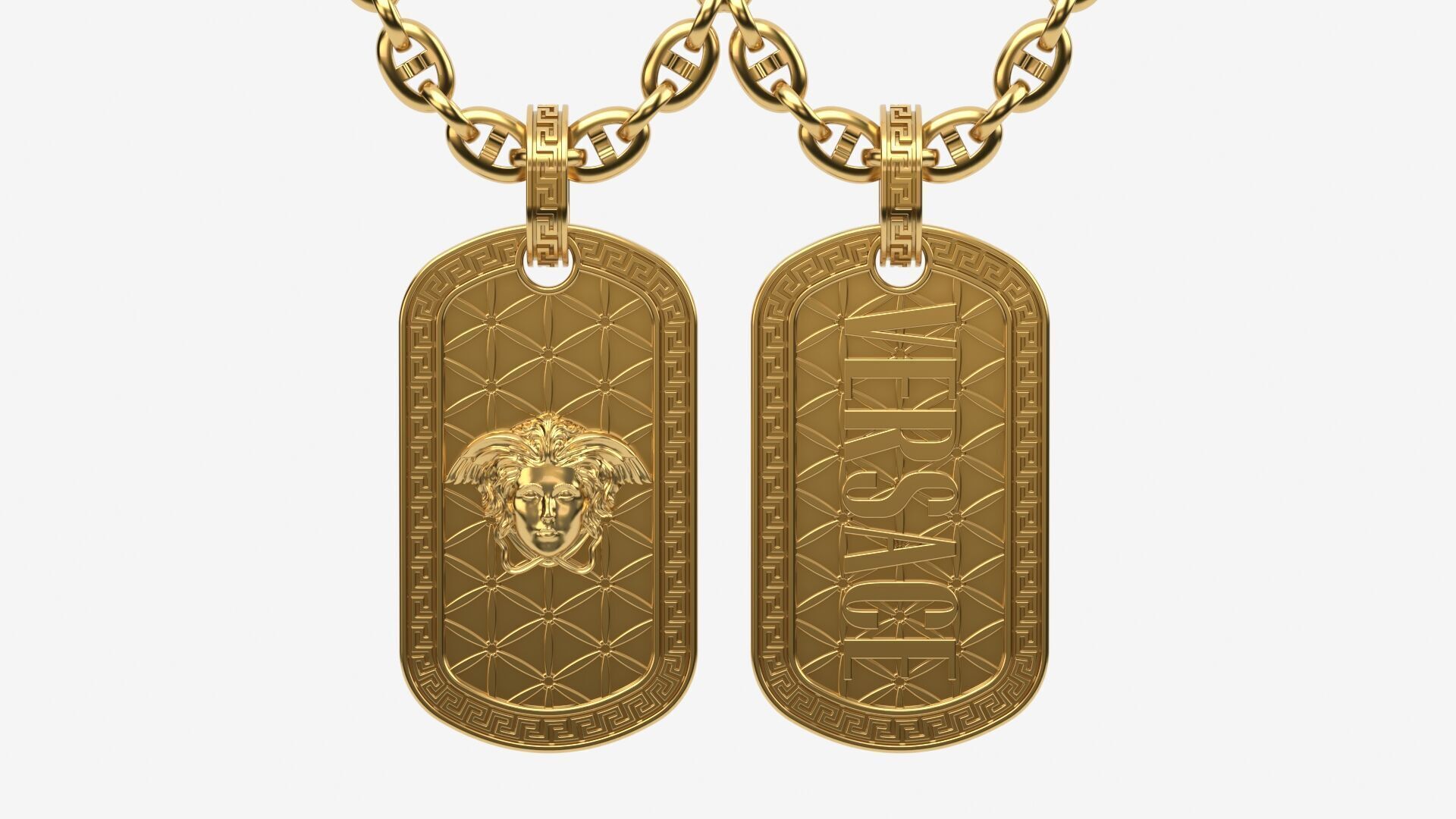 TAG pendant Version 5 Medusa 3D print model_13