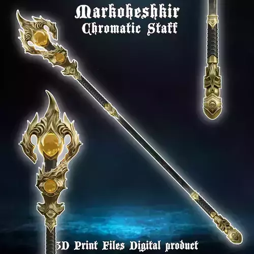 Fantasy Markoheshkir Chromatic Staff Baldurs Gate 3