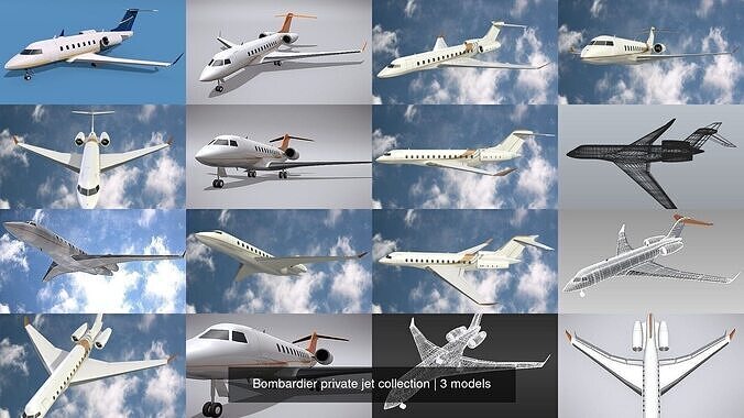 Bombardier private jet collection 