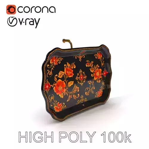 Floral Ornate Tray Model Pack