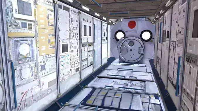 Space Exploration Low-poly 3D model