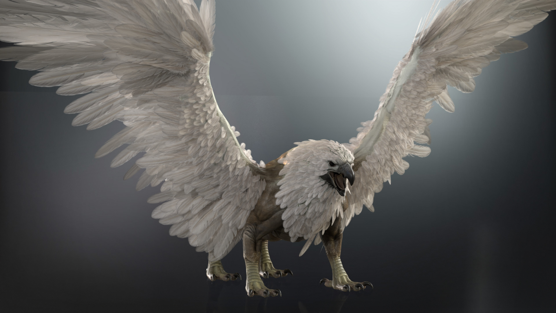 Griffon Low-poly 3D model_23