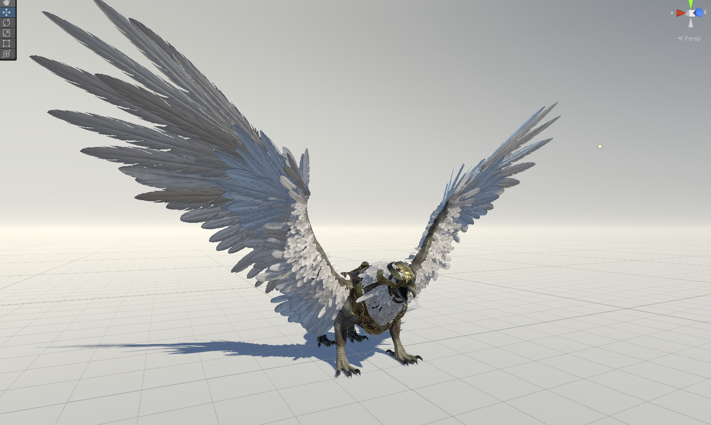 Griffon Low-poly 3D model_31