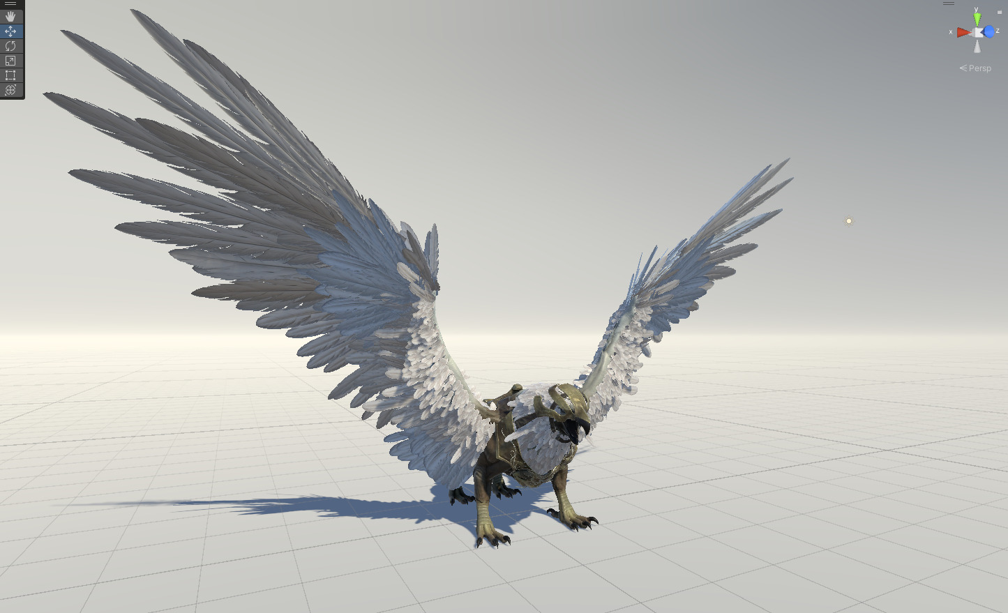 Griffon Low-poly 3D model_32