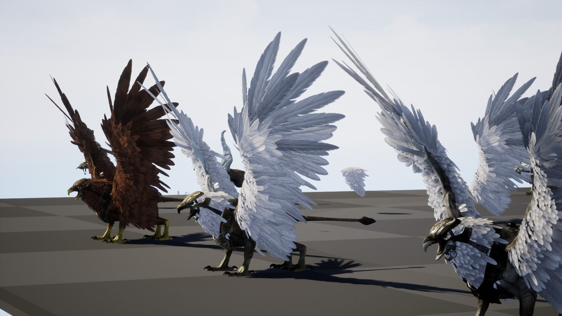 Griffon Low-poly 3D model_37