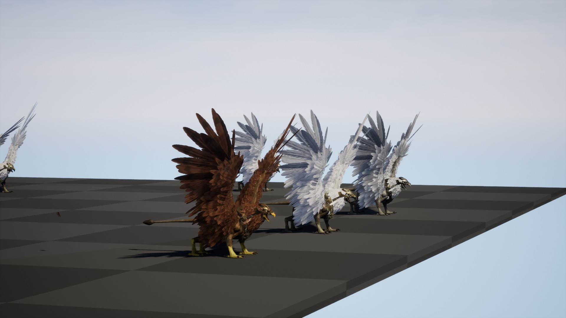Griffon Low-poly 3D model_34