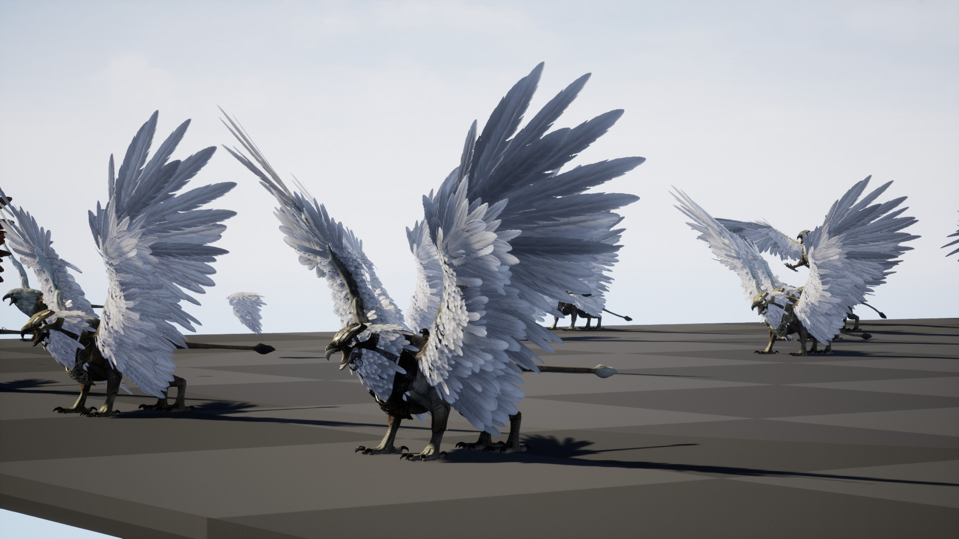 Griffon Low-poly 3D model_38