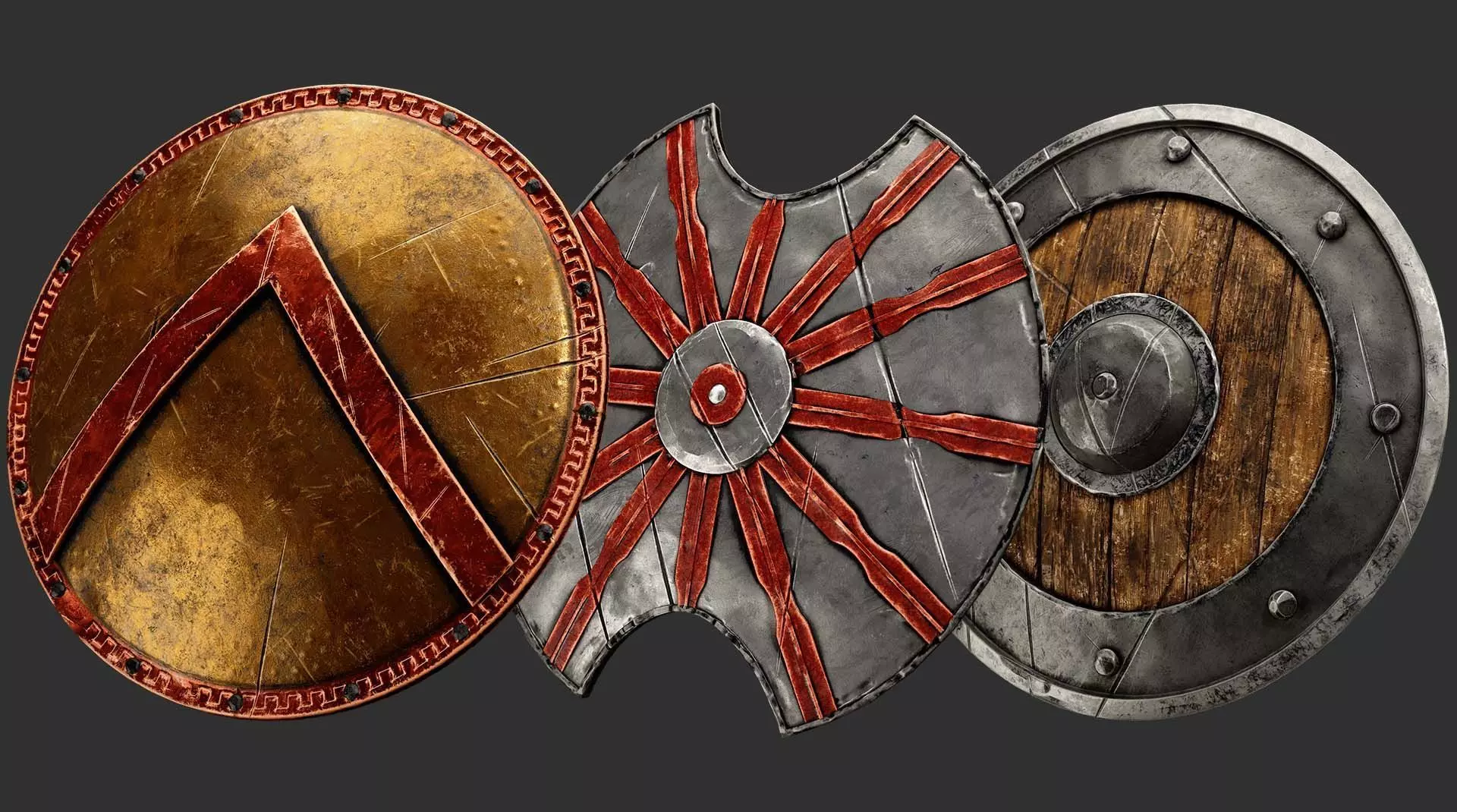 Shield Base Mesh 3D model_0