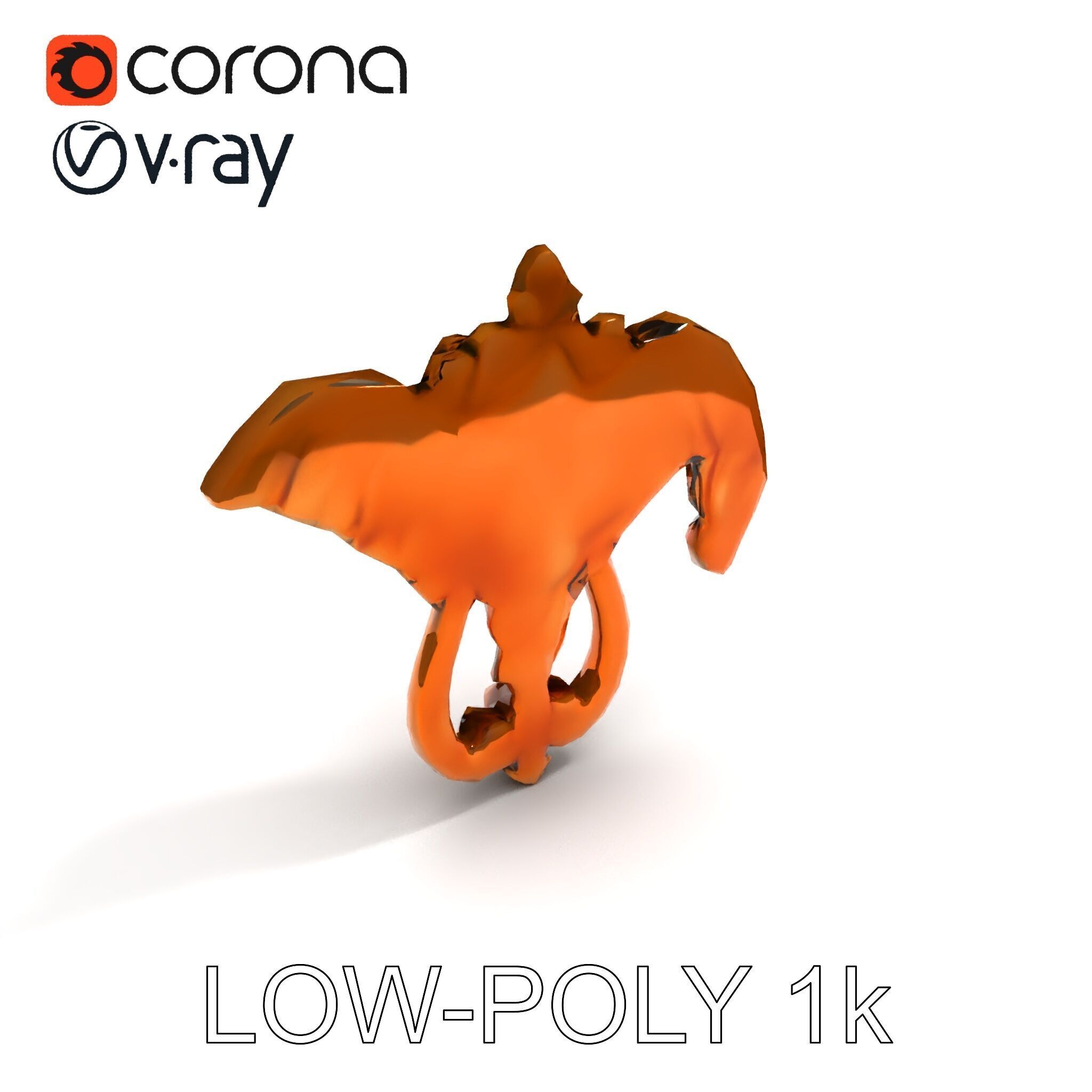 Angel Door Knocker D Model Pack Low-poly 3D model_15