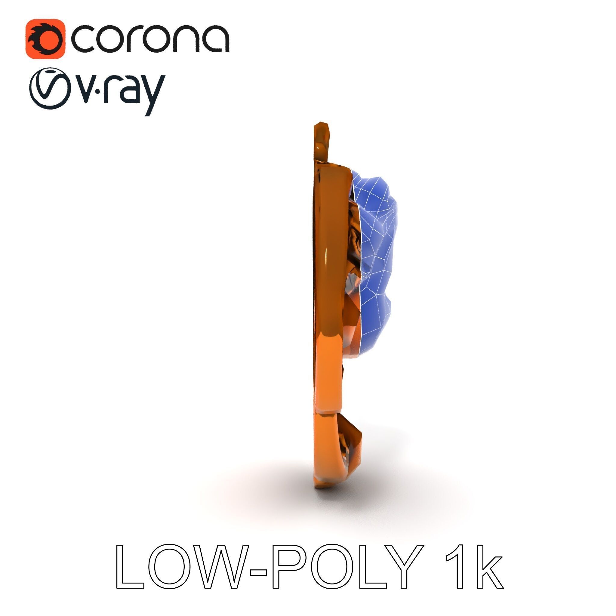 Angel Door Knocker D Model Pack Low-poly 3D model_24