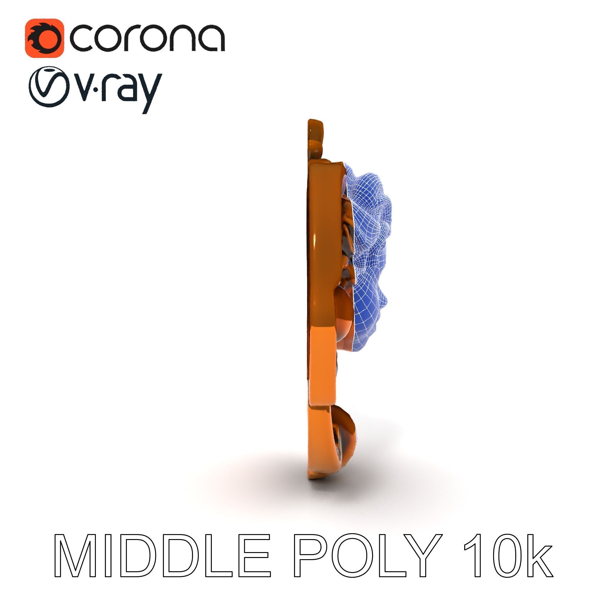 Angel Door Knocker D Model Pack Low-poly 3D model_23