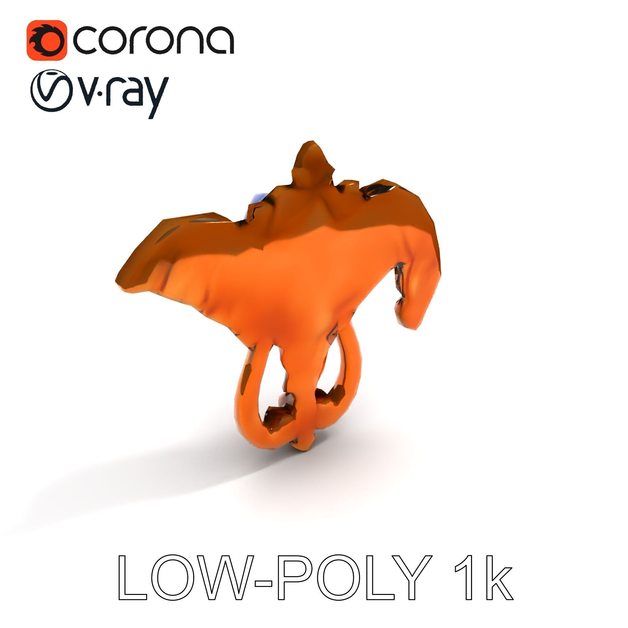 Angel Door Knocker D Model Pack Low-poly 3D model_27