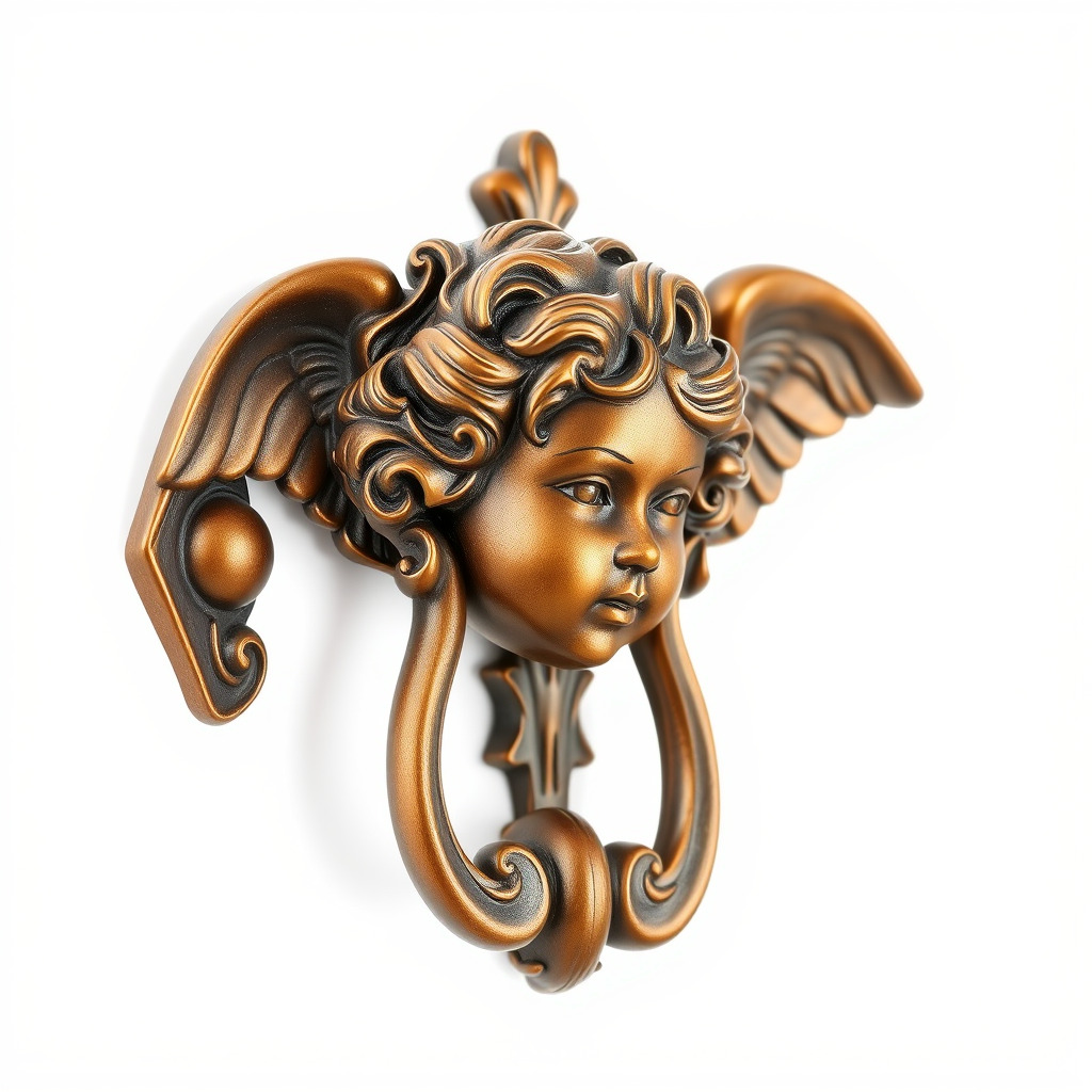 Angel Door Knocker D Model Pack Low-poly 3D model_4