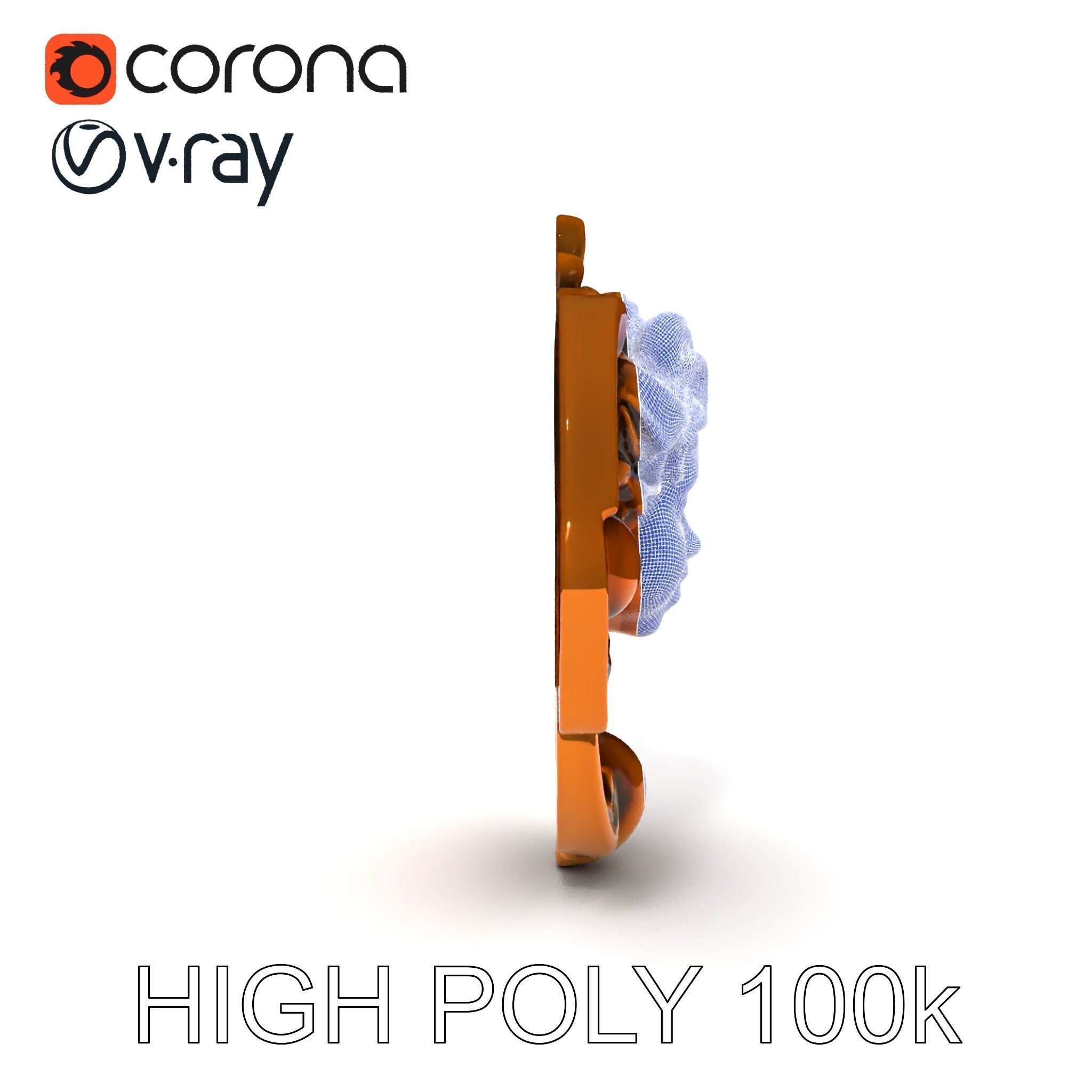 Angel Door Knocker D Model Pack Low-poly 3D model_25