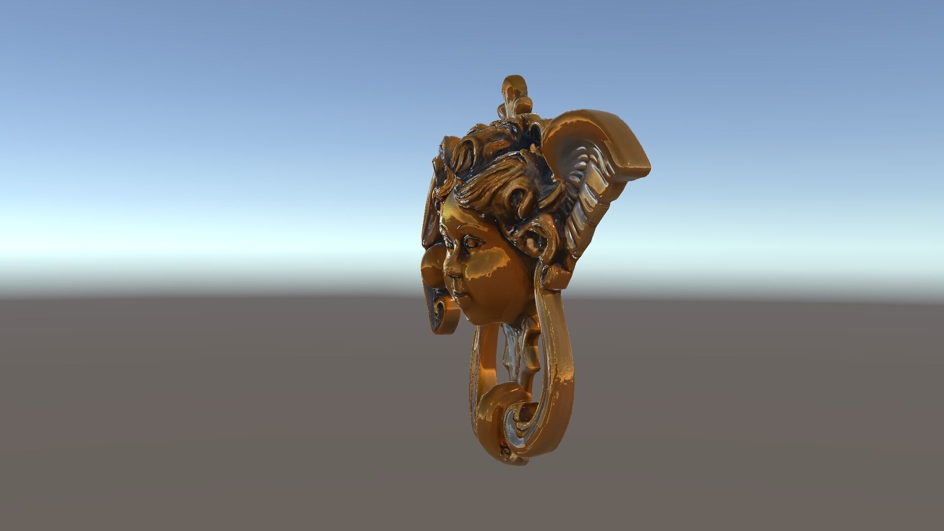 Angel Door Knocker D Model Pack Low-poly 3D model_33