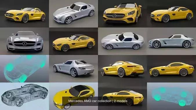 Mercedes AMG car collection 