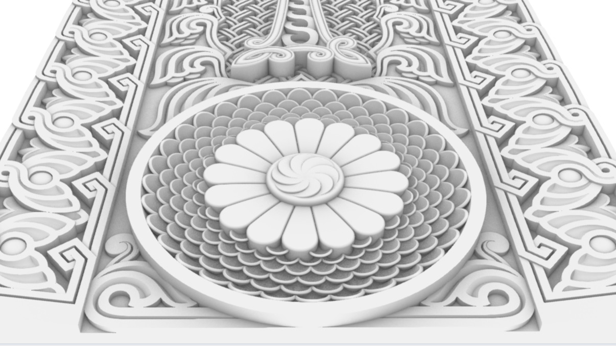 Armenian Cross-stone 04 3D print model_4