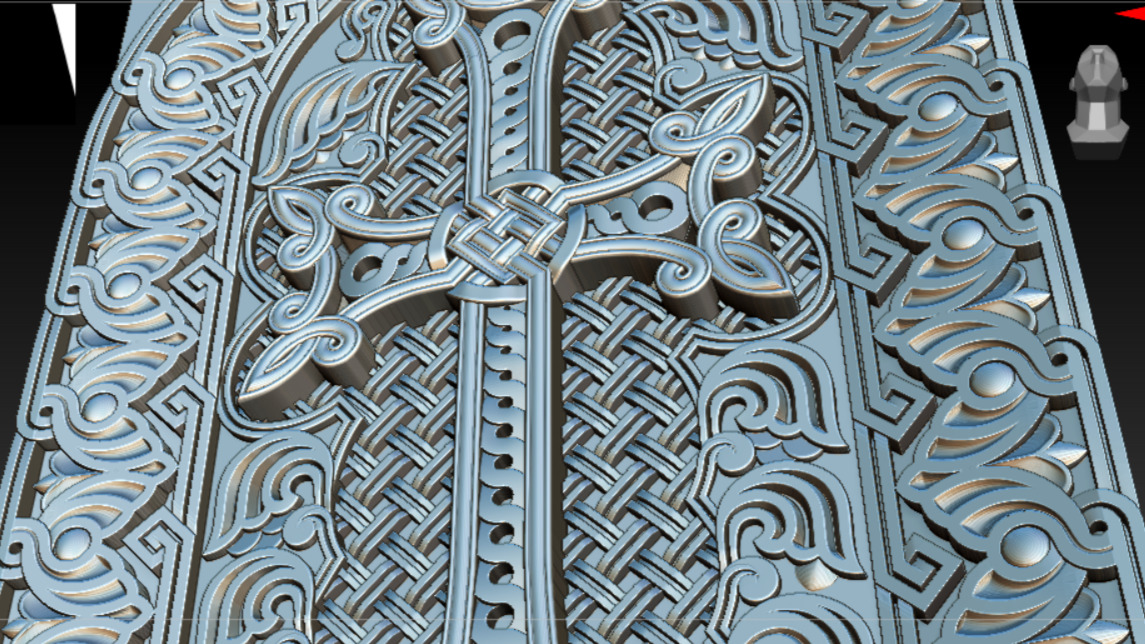 Armenian Cross-stone 04 3D print model_7