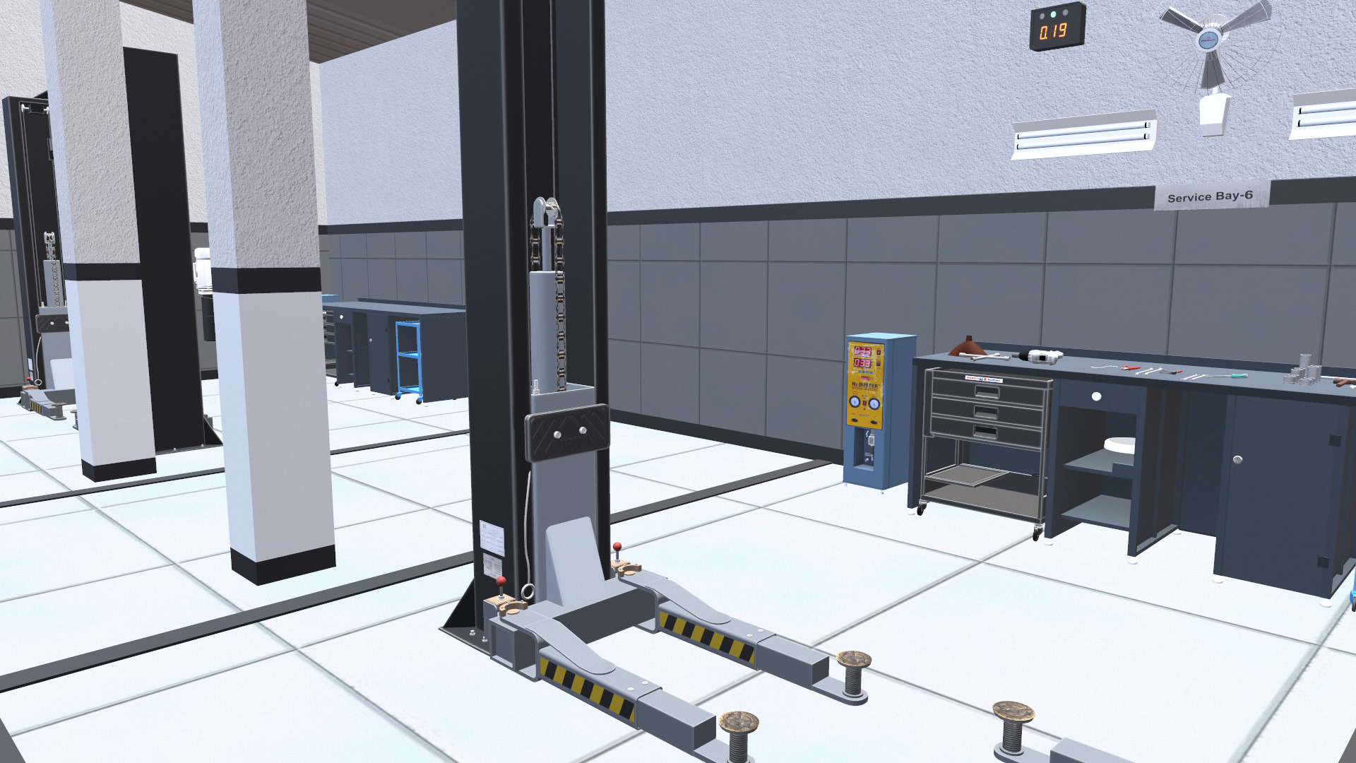 Car Service Garage Low-poly 3D model_12