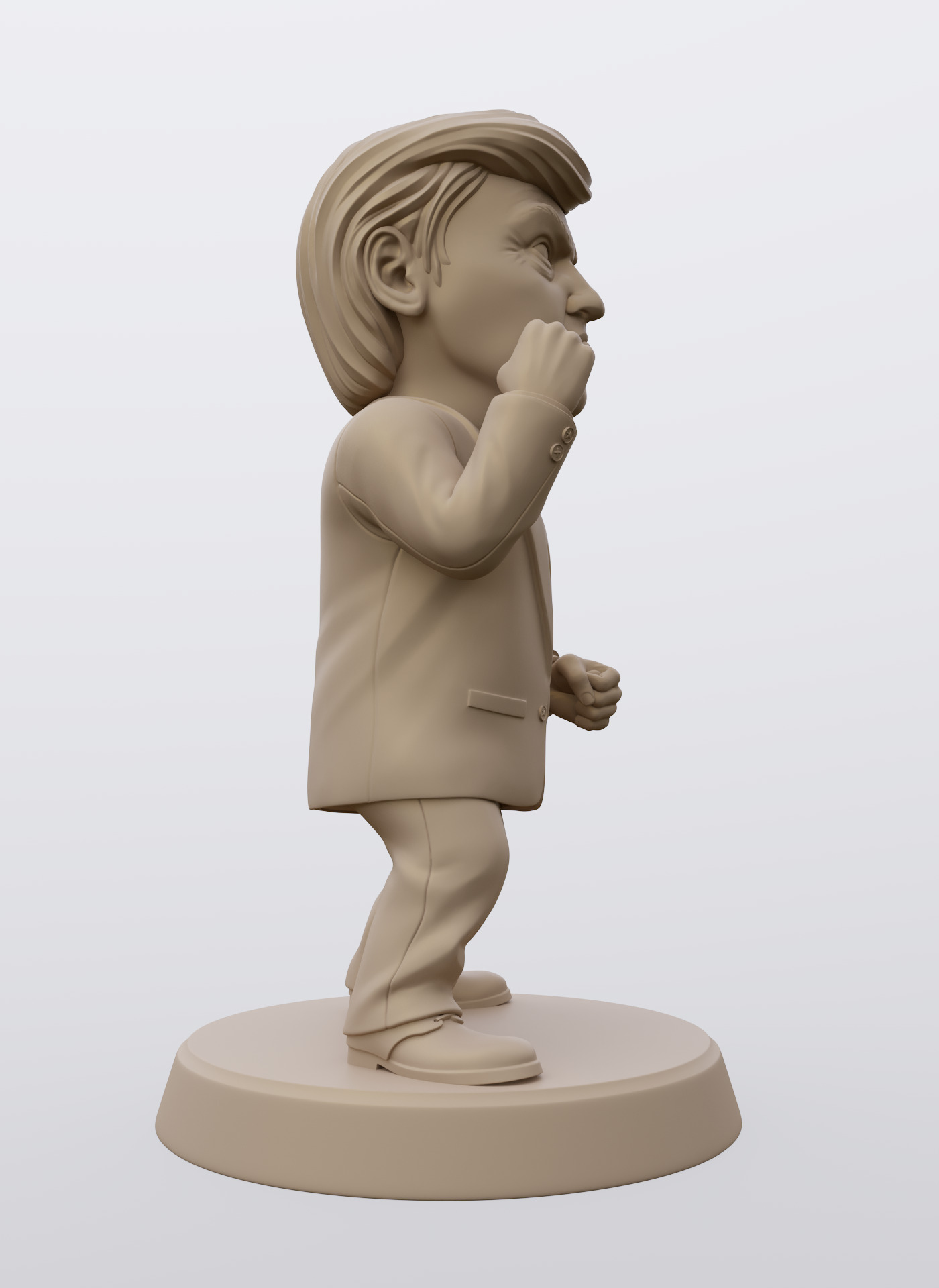 Angry Donald 3D print model_33