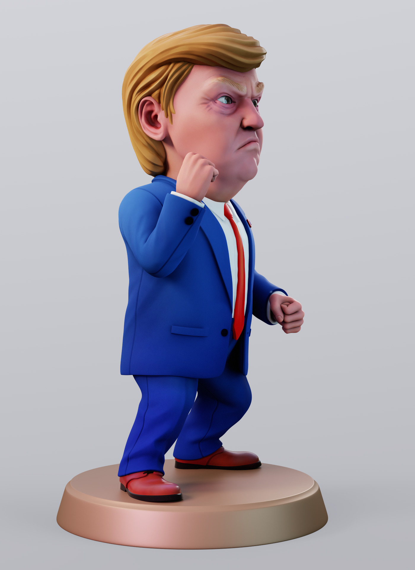 Angry Donald 3D print model_2