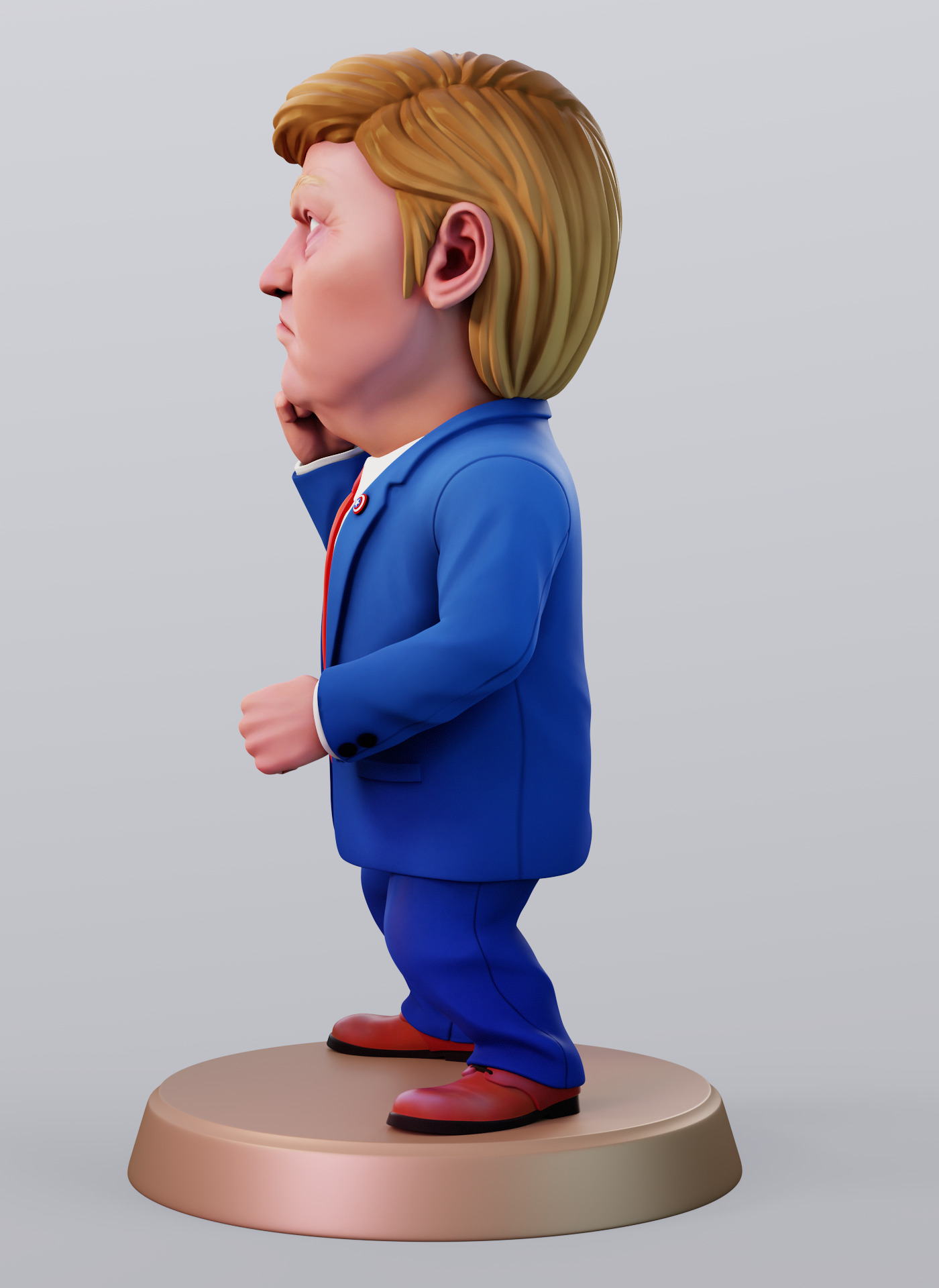Angry Donald 3D print model_8