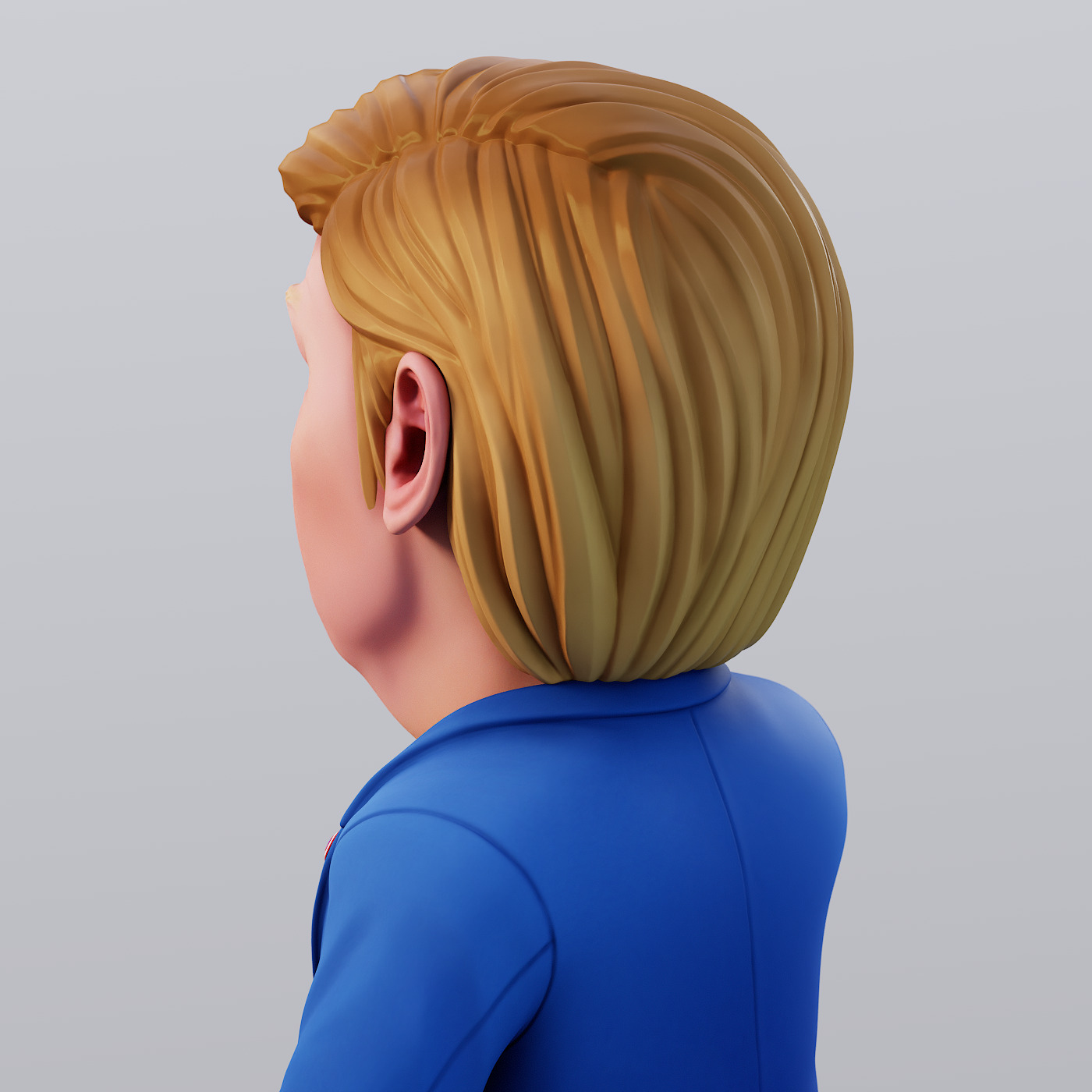 Angry Donald 3D print model_17