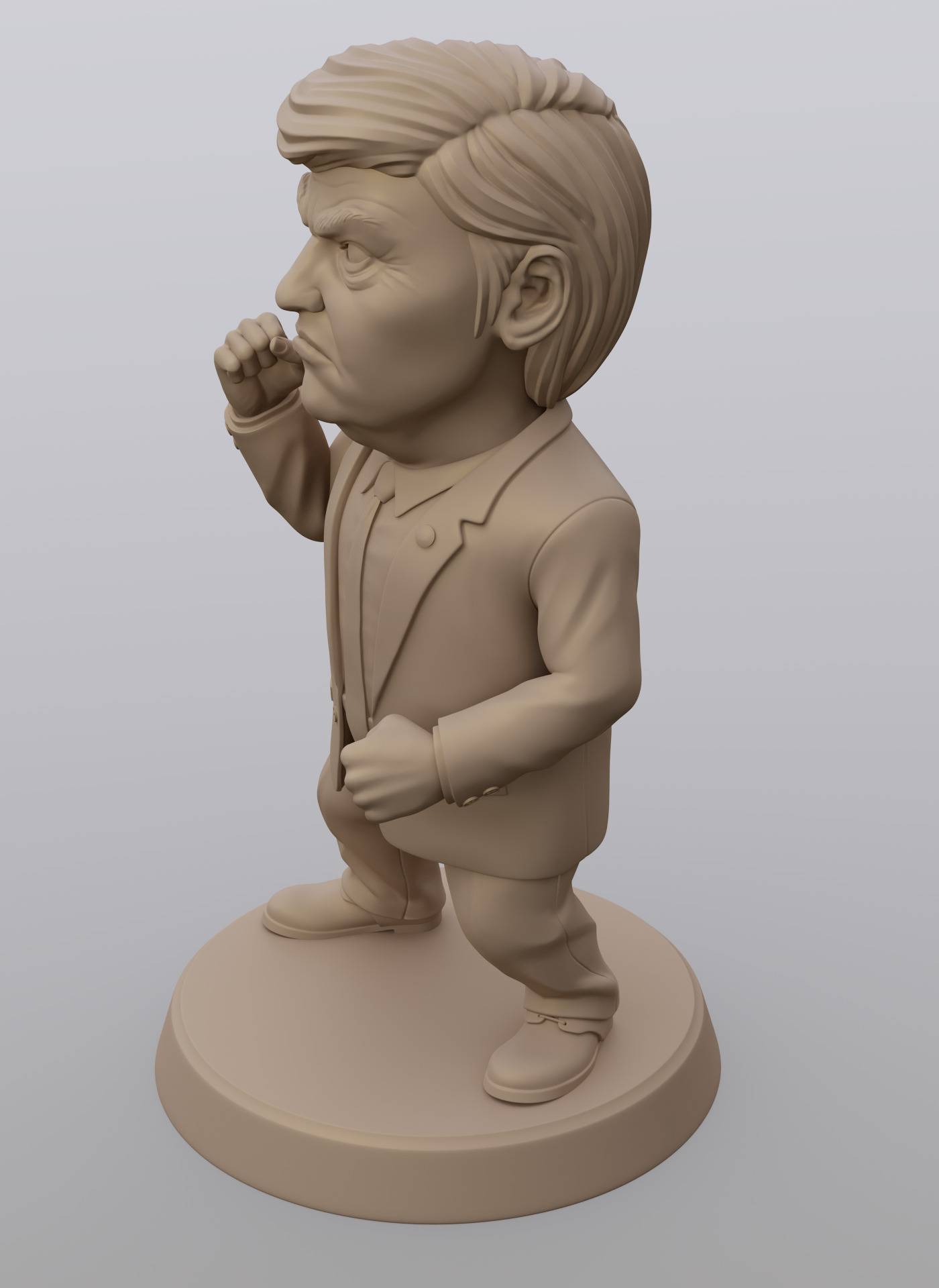 Angry Donald 3D print model_29