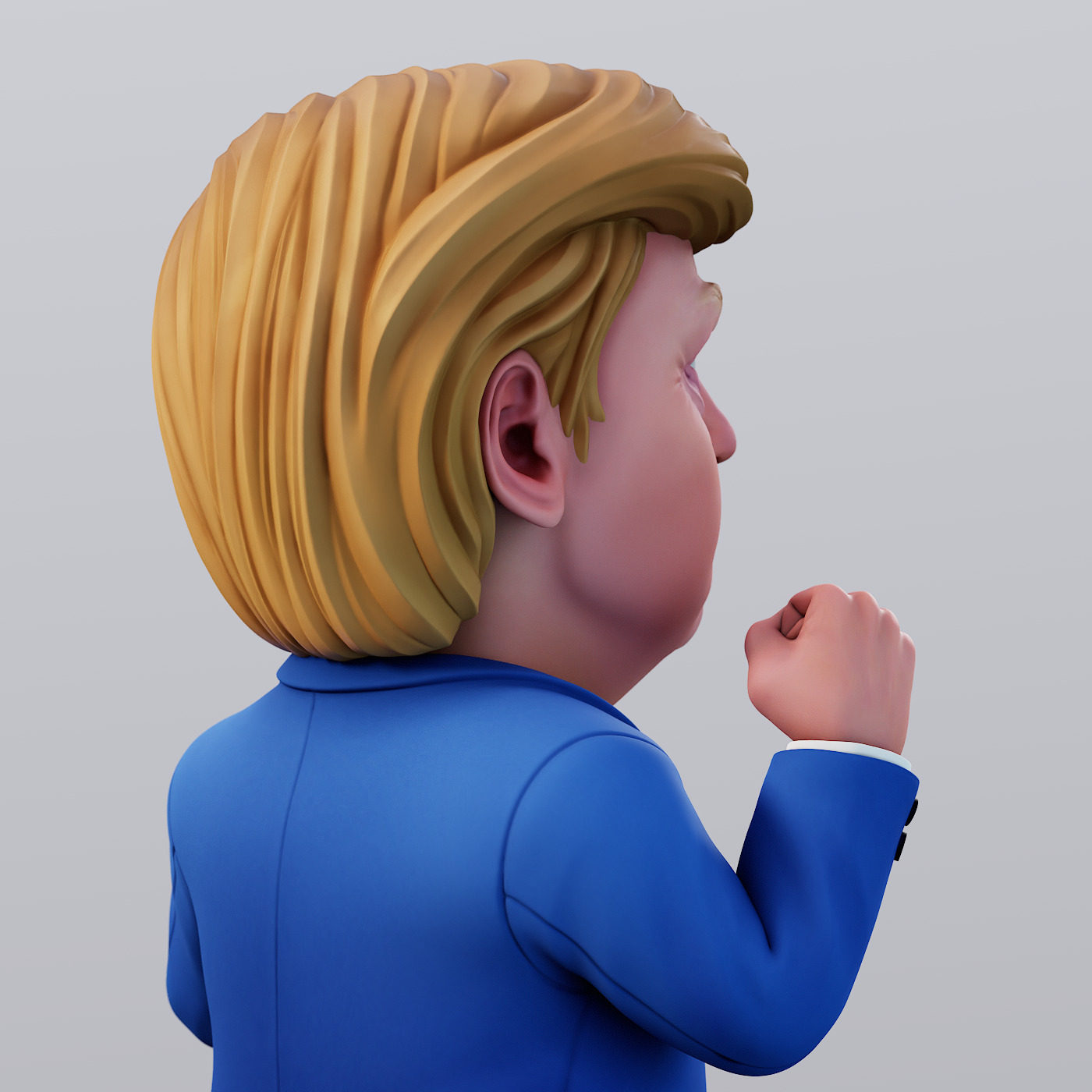 Angry Donald 3D print model_14