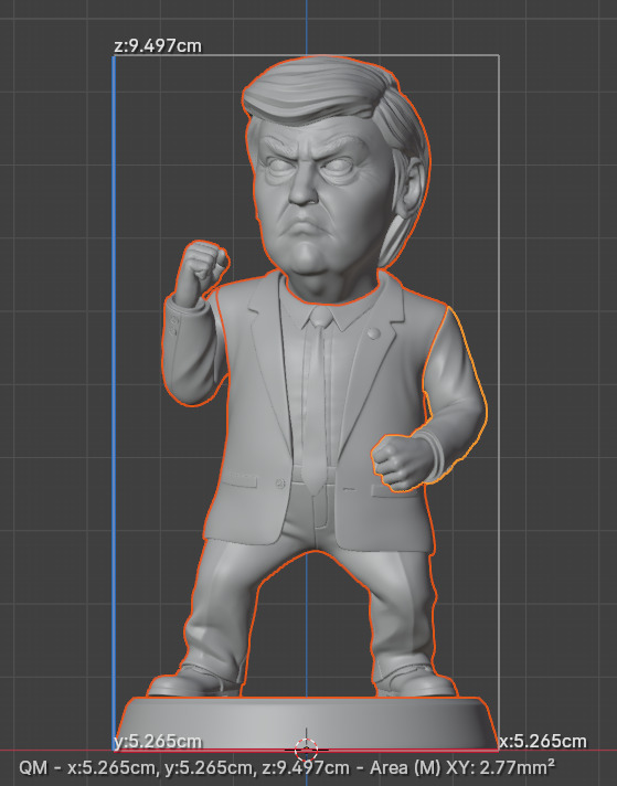 Angry Donald 3D print model_41