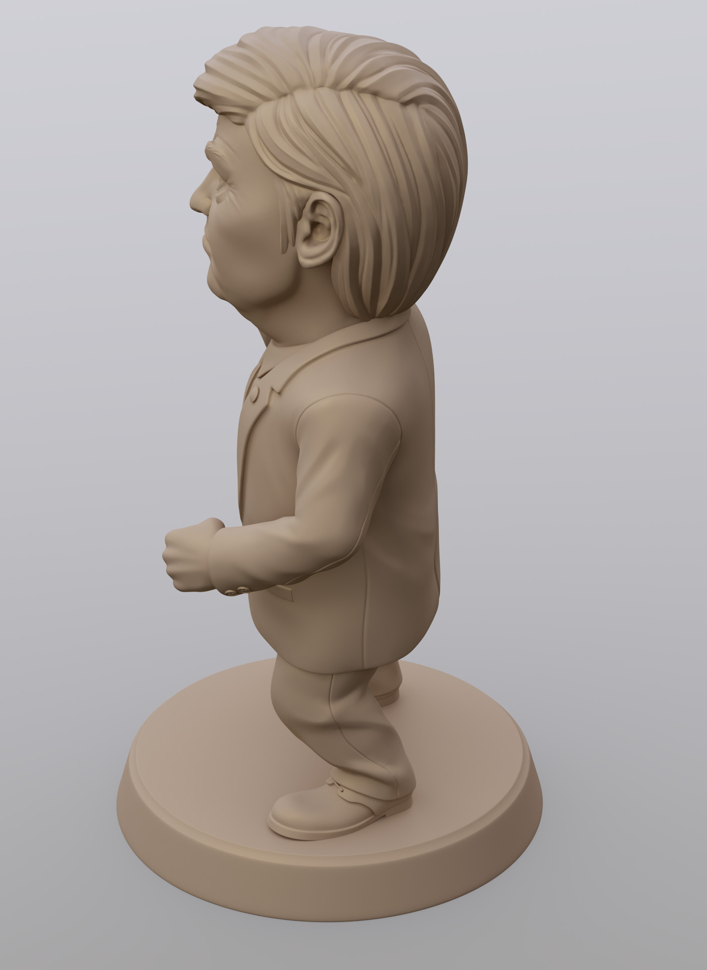 Angry Donald 3D print model_28