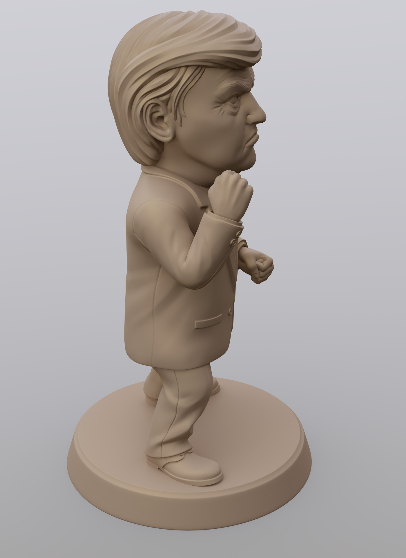 Angry Donald 3D print model_23