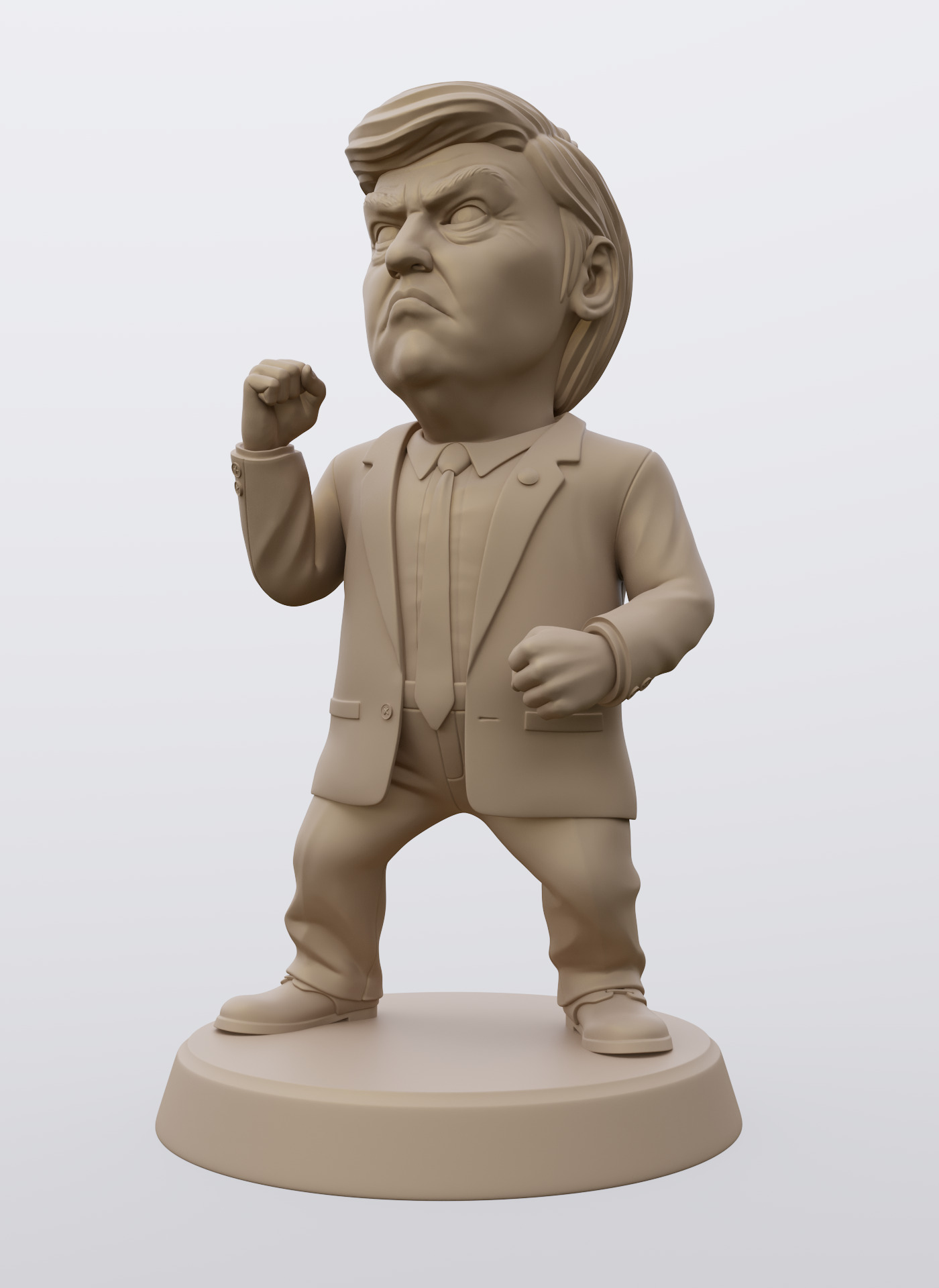 Angry Donald 3D print model_30