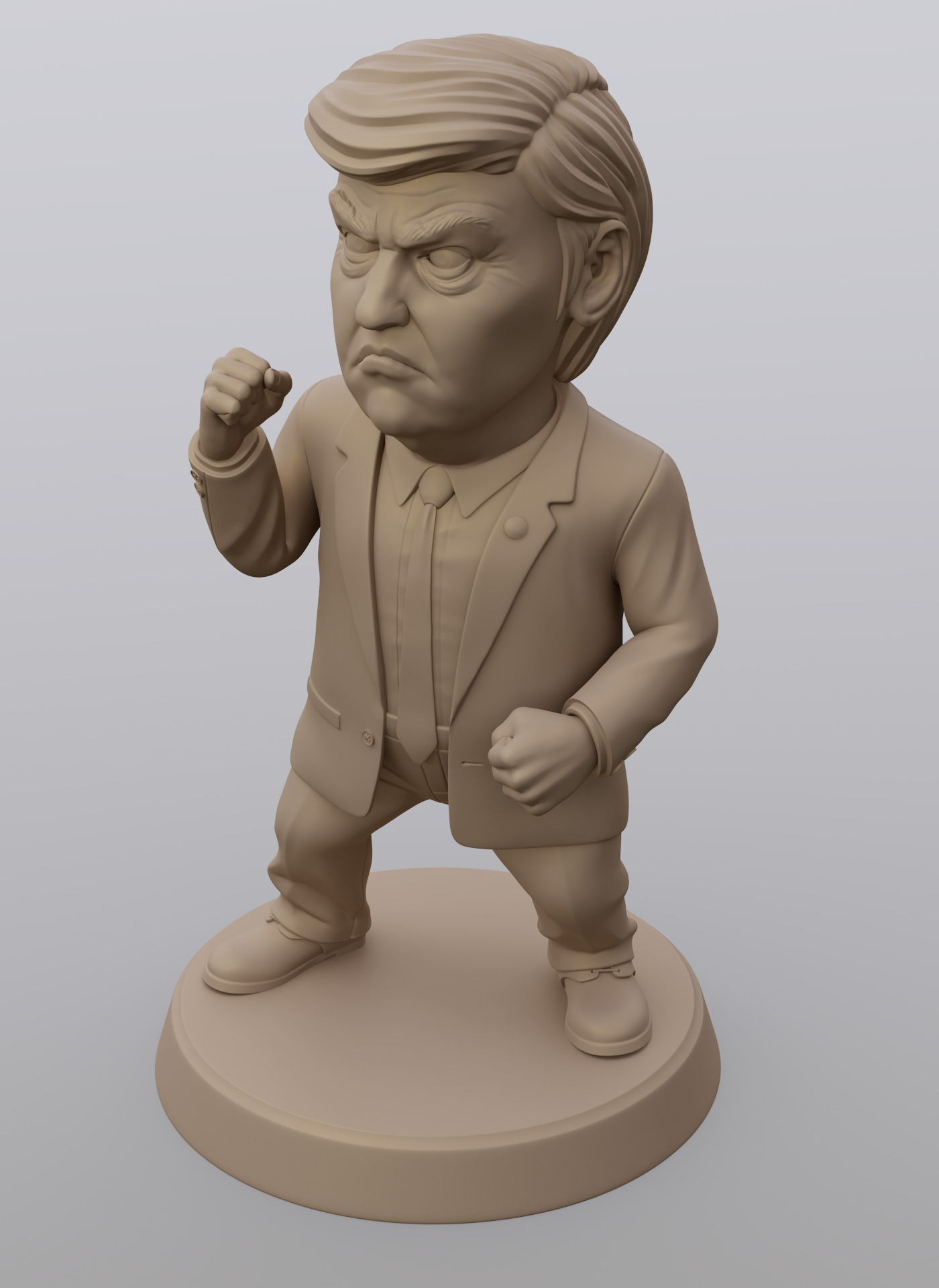 Angry Donald 3D print model_20