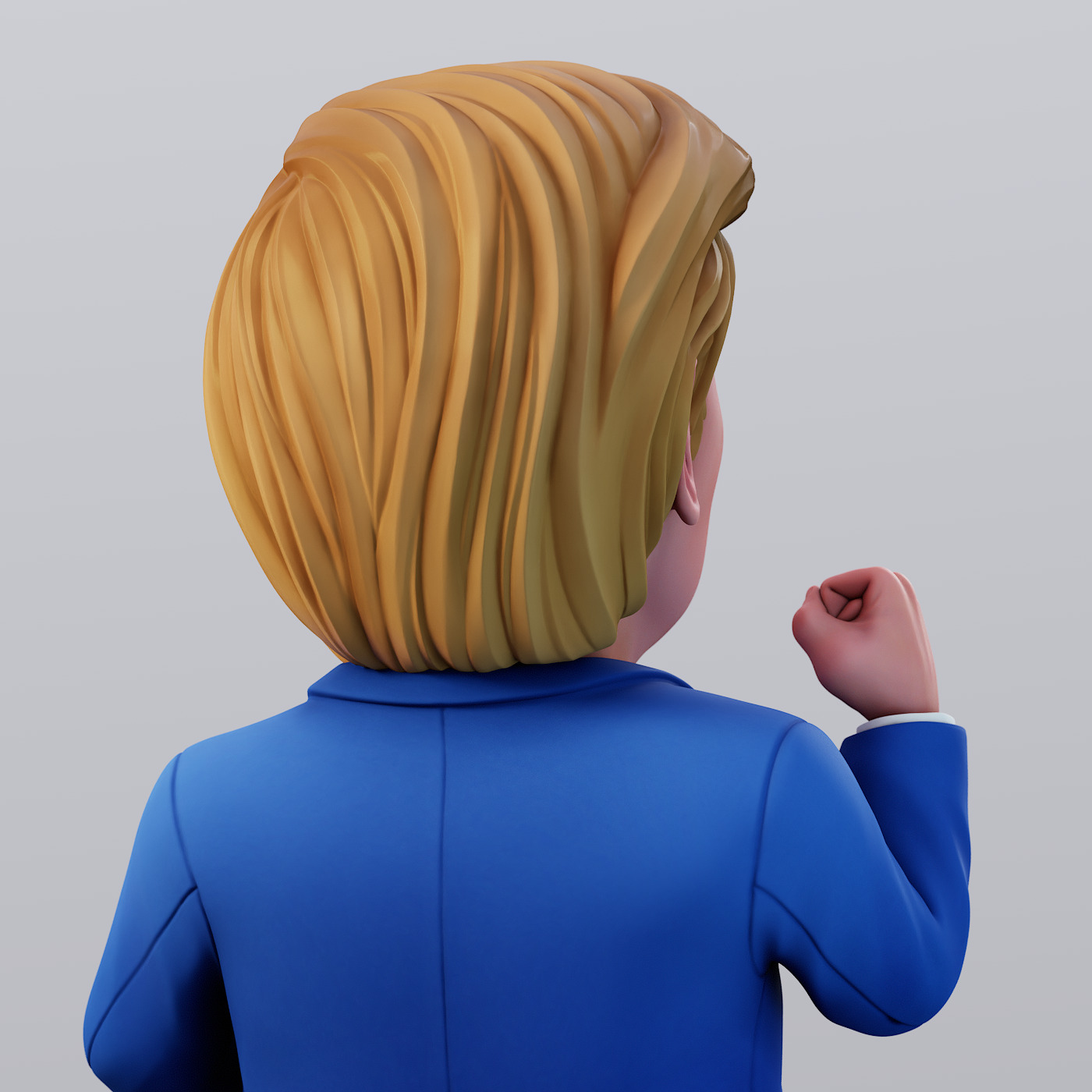 Angry Donald 3D print model_15