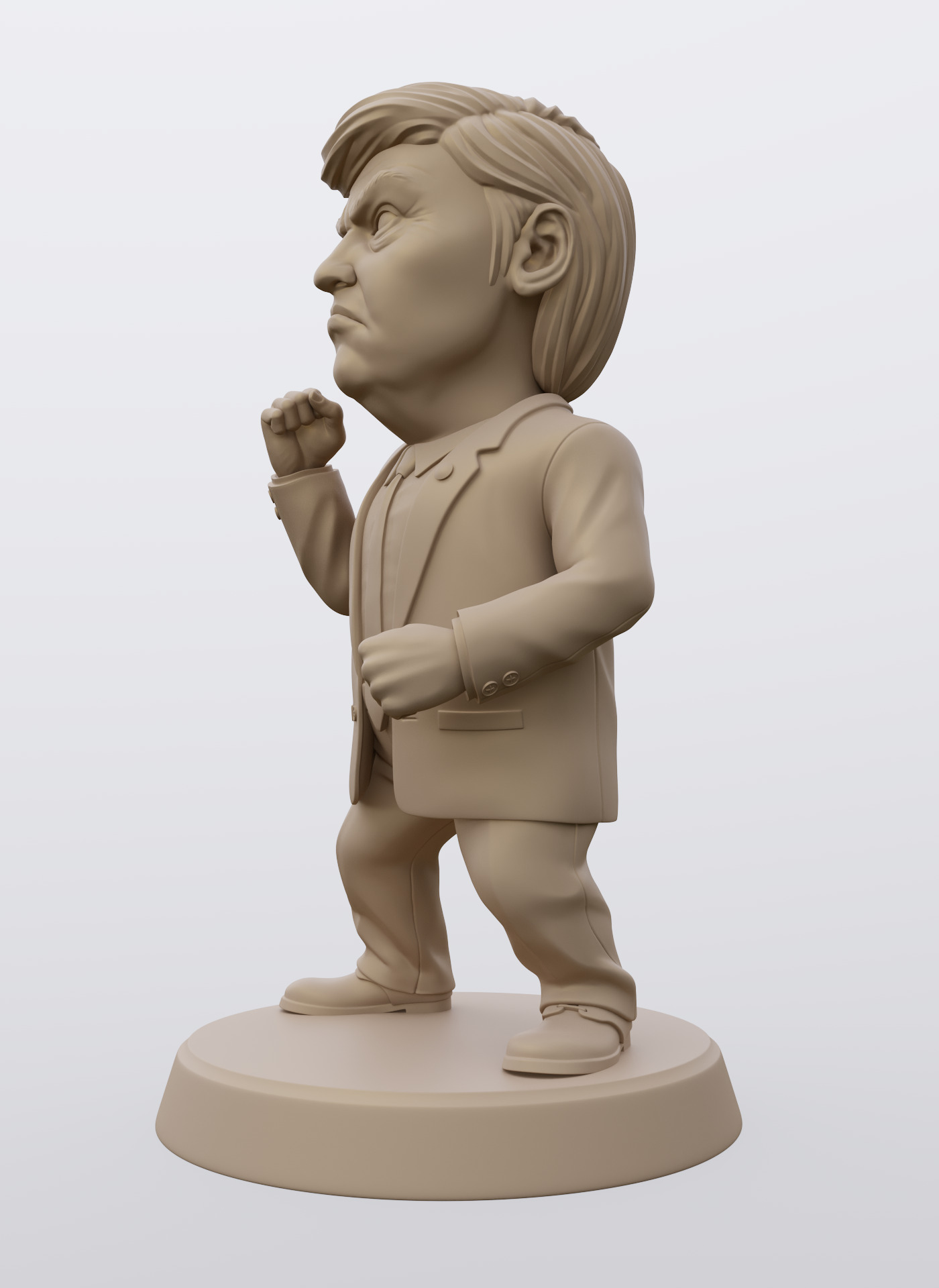Angry Donald 3D print model_39