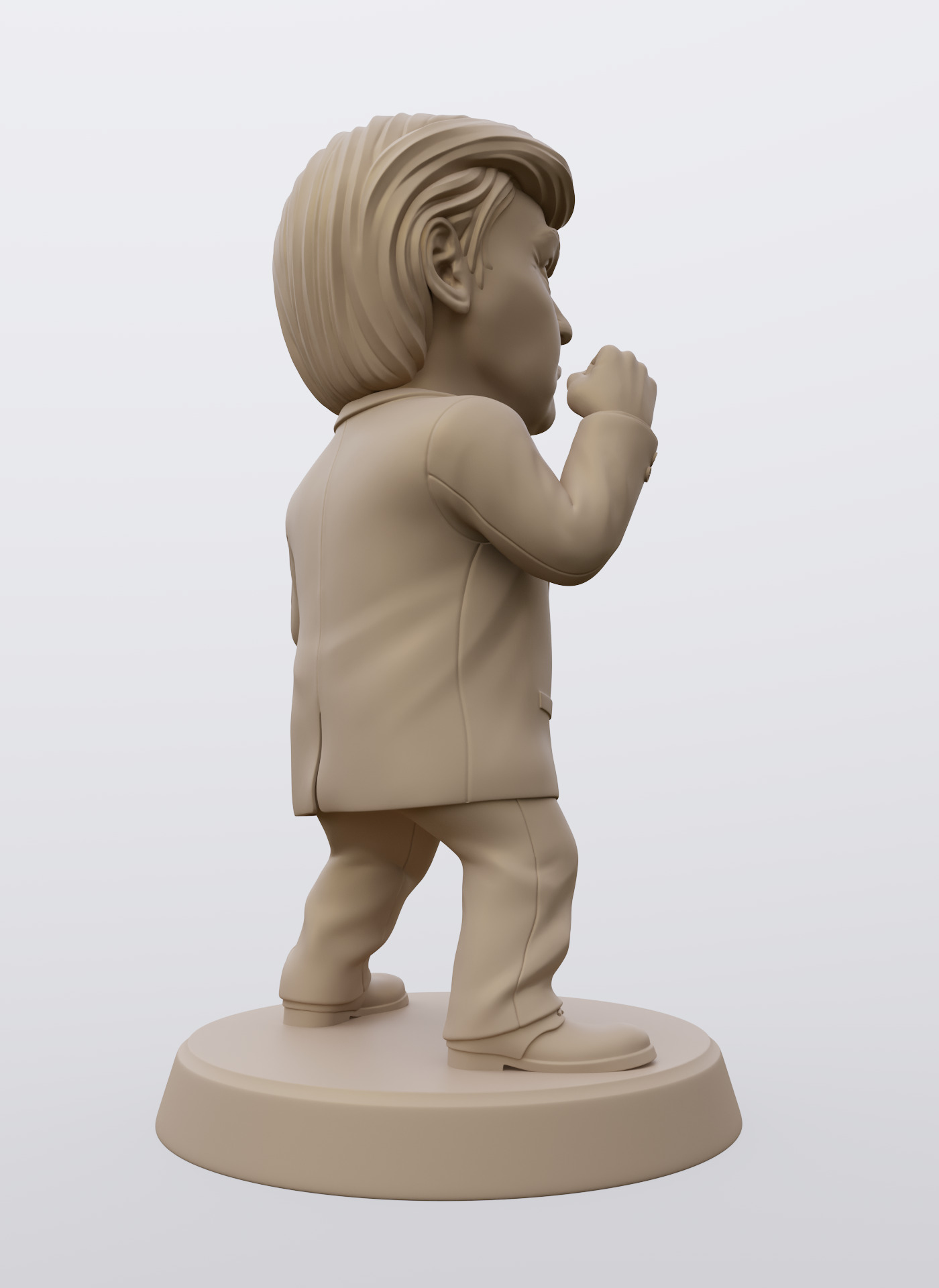 Angry Donald 3D print model_34