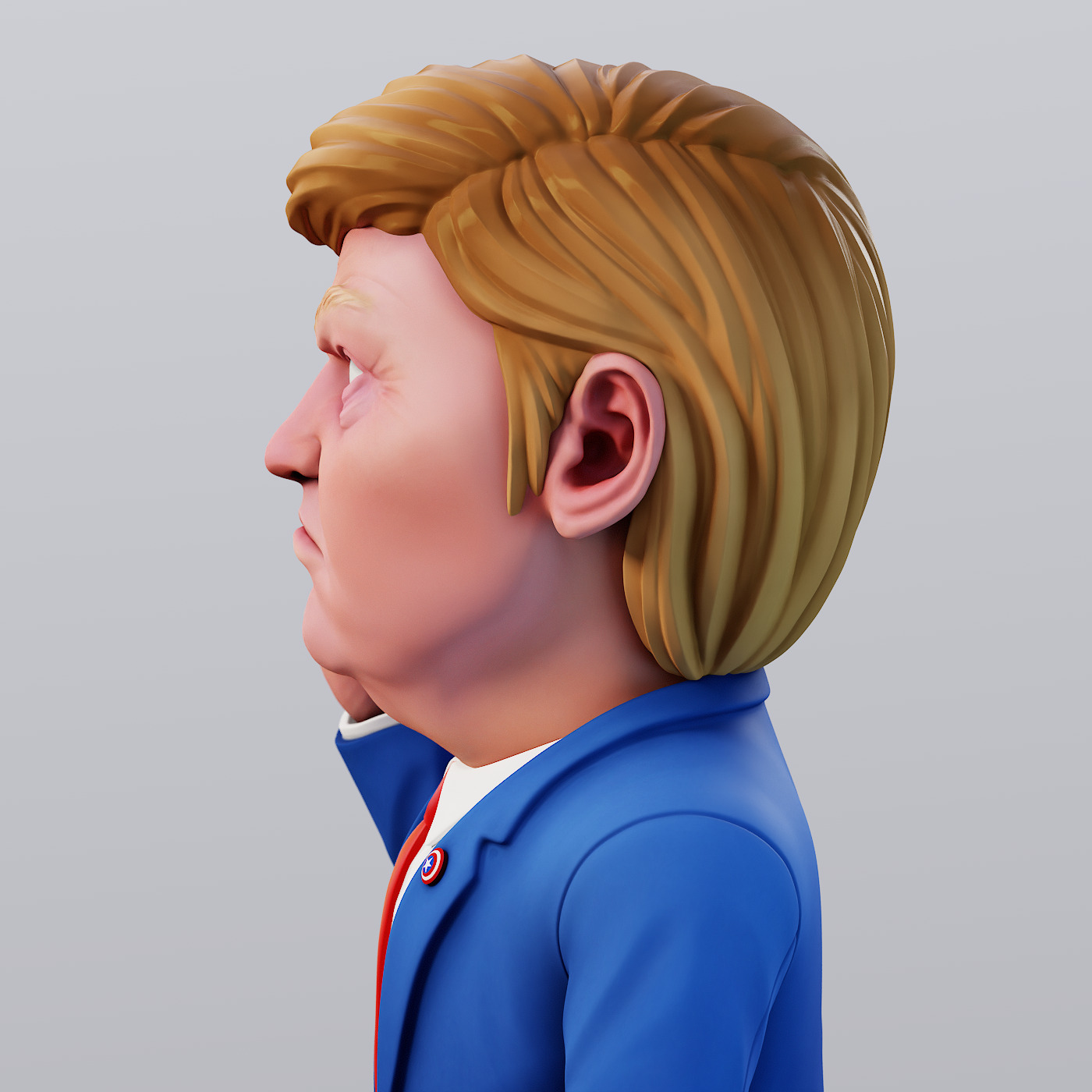 Angry Donald 3D print model_18