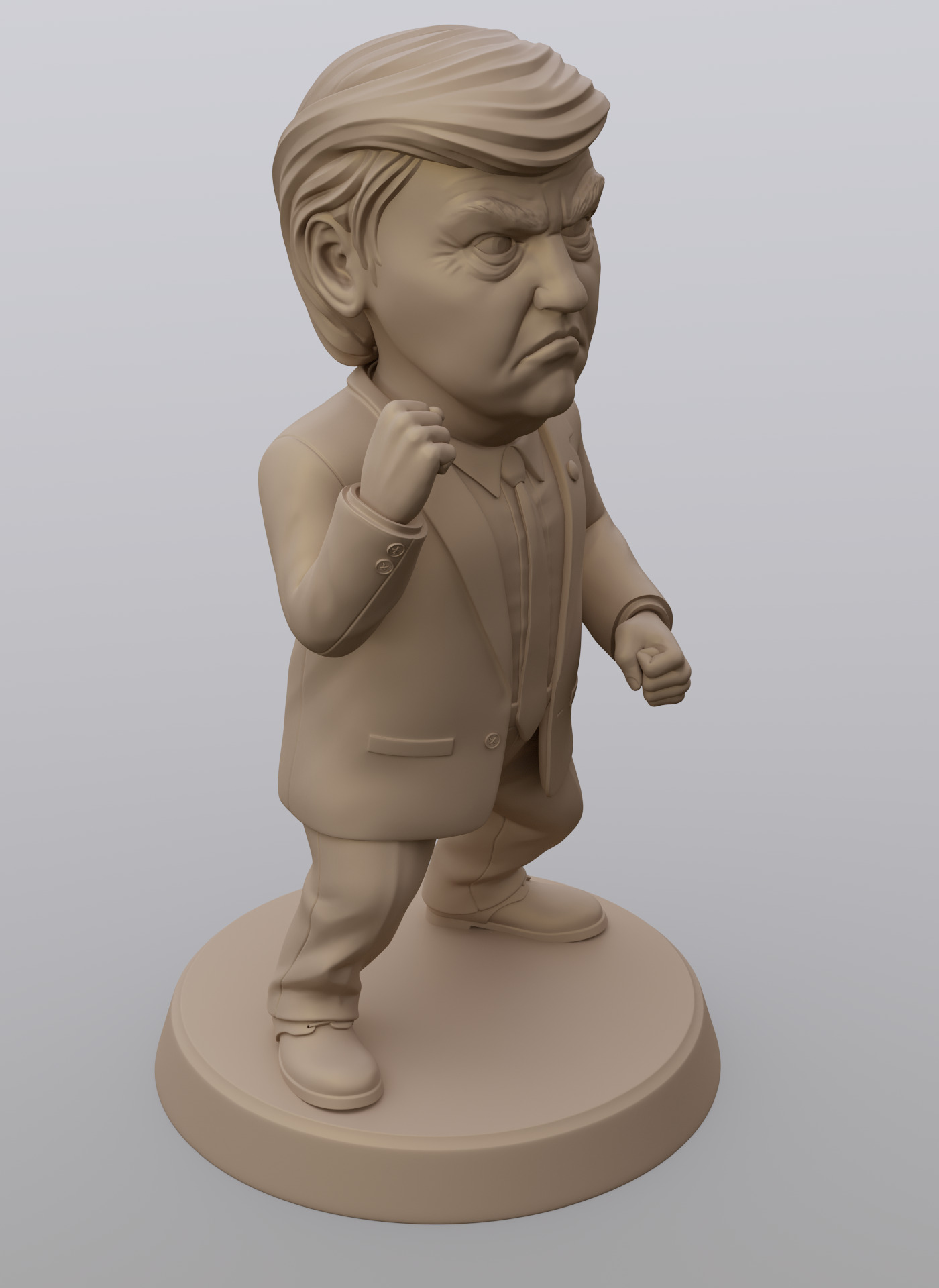 Angry Donald 3D print model_22