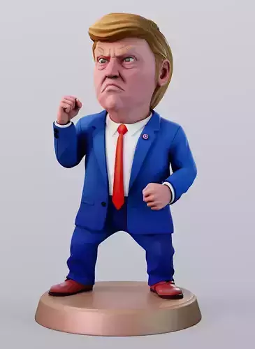 Angry Donald 3D print model