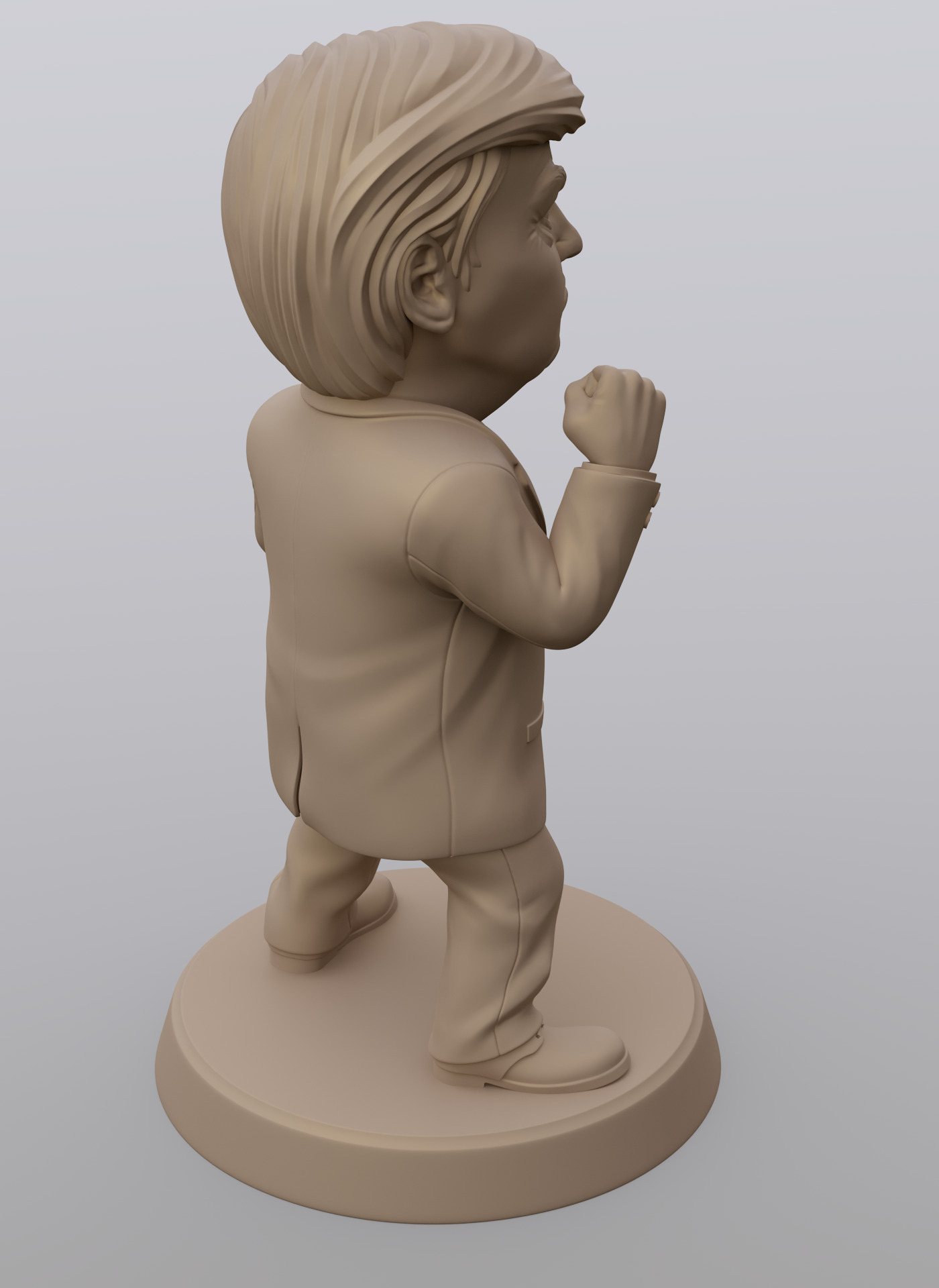 Angry Donald 3D print model_24