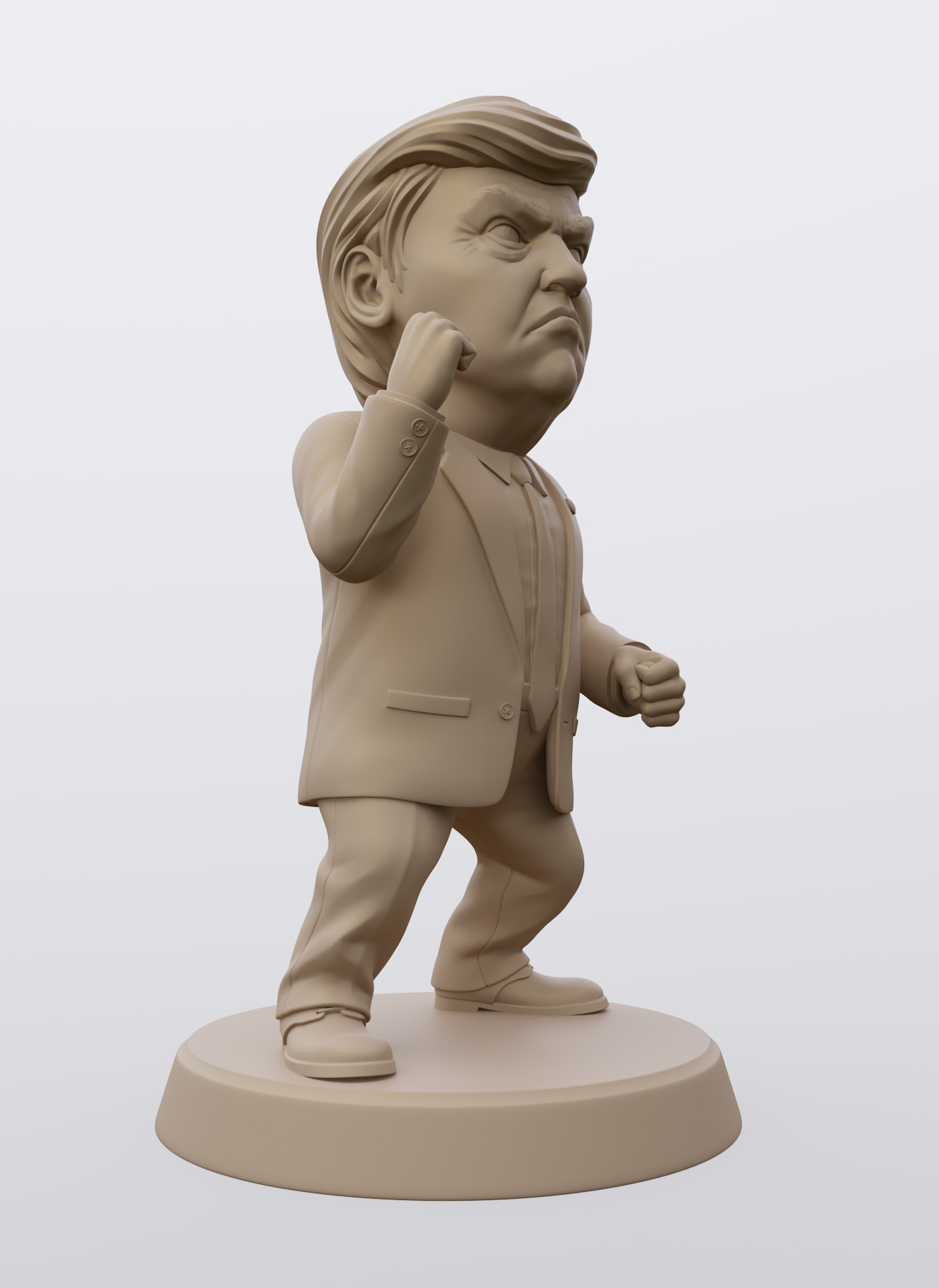 Angry Donald 3D print model_32