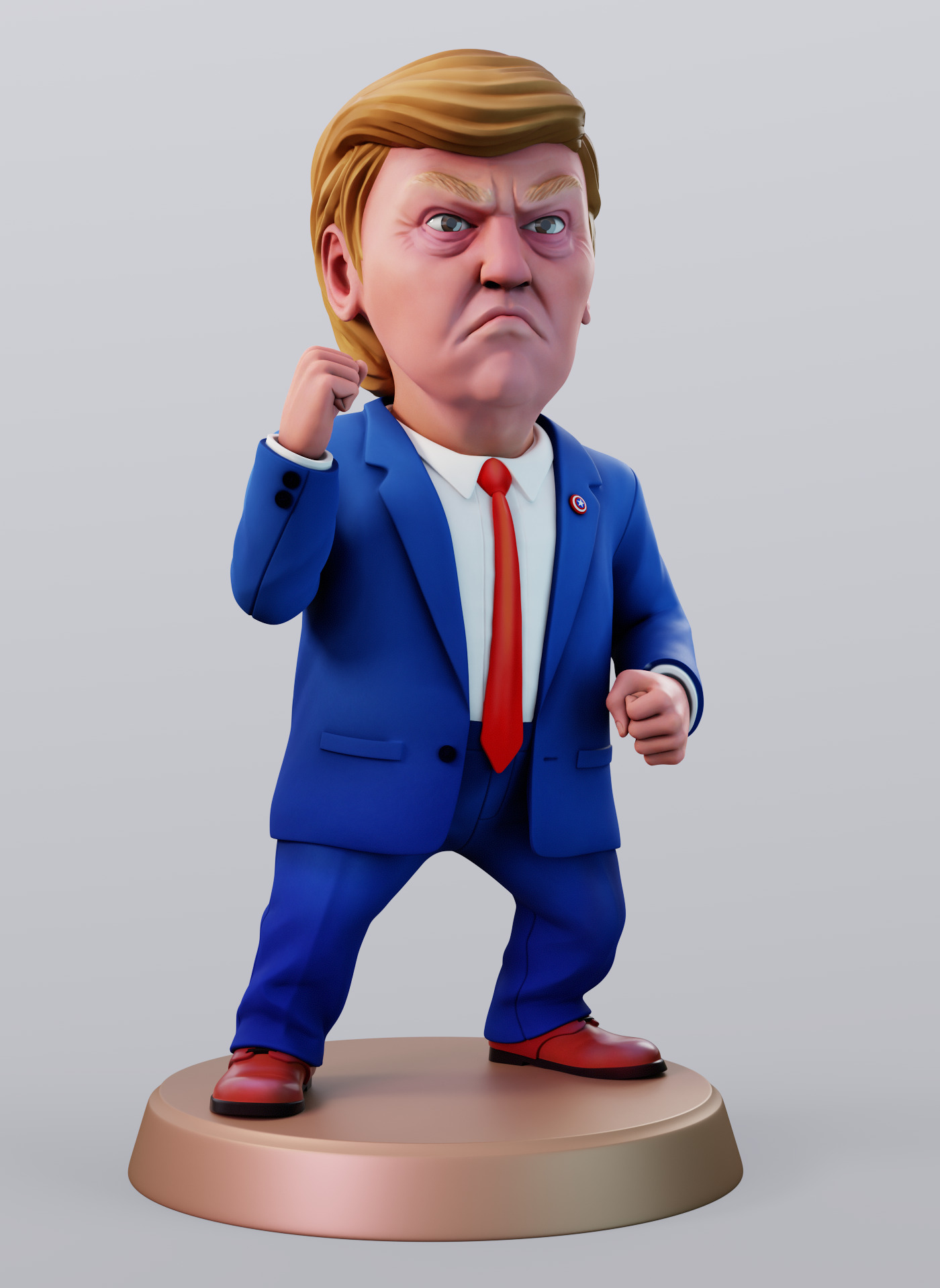 Angry Donald 3D print model_1