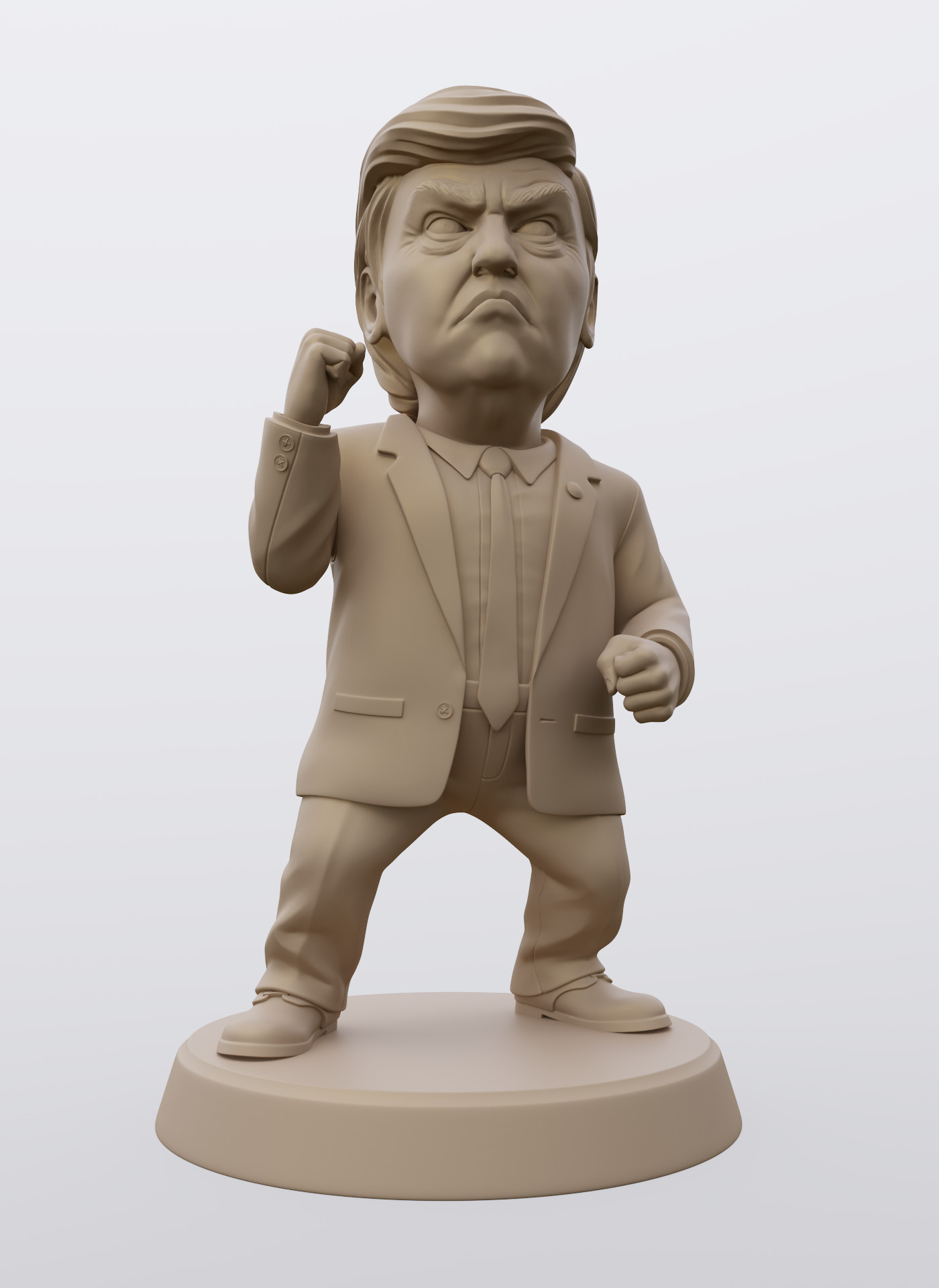 Angry Donald 3D print model_31