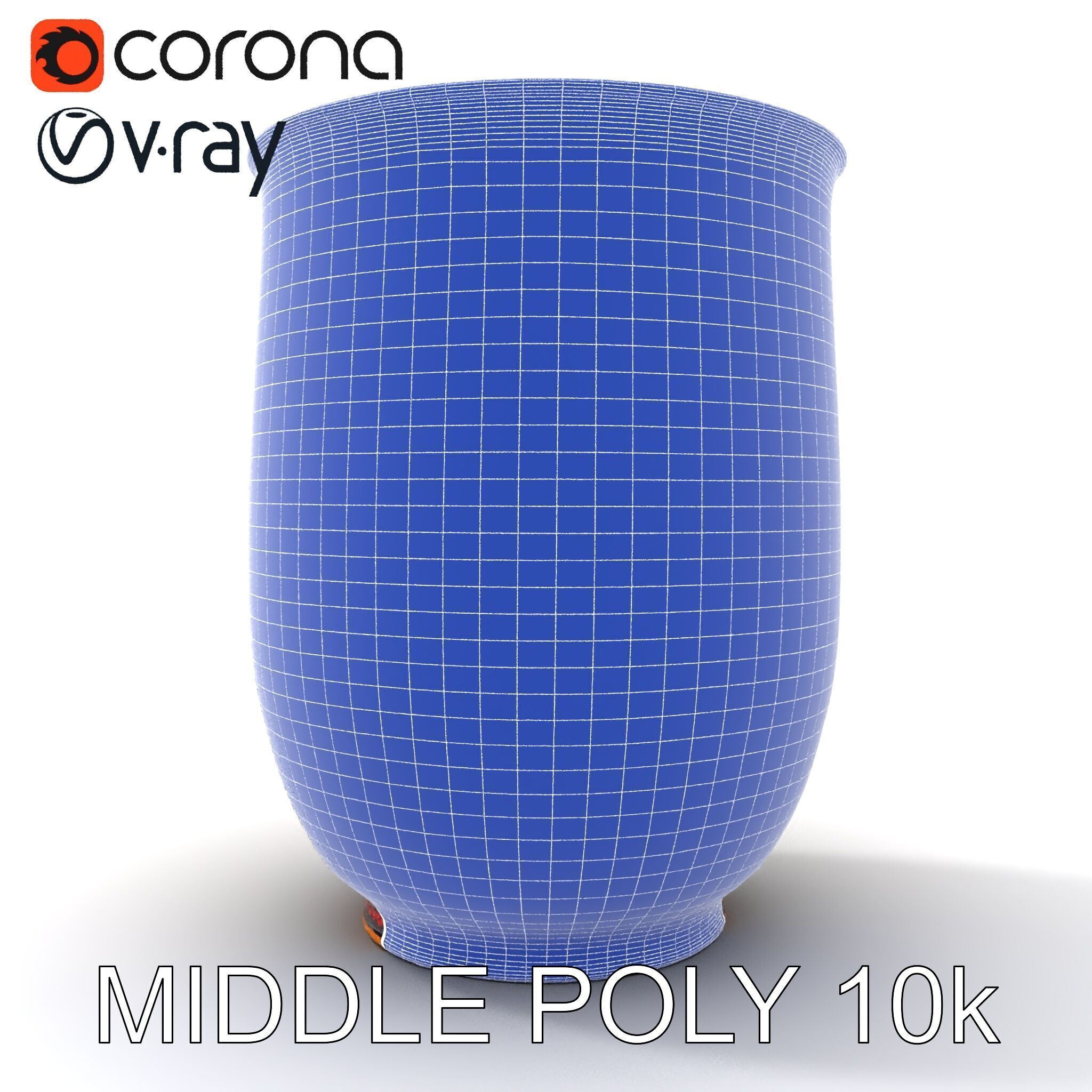Decorative Floral Vase D Model Pack Low-poly 3D model_23