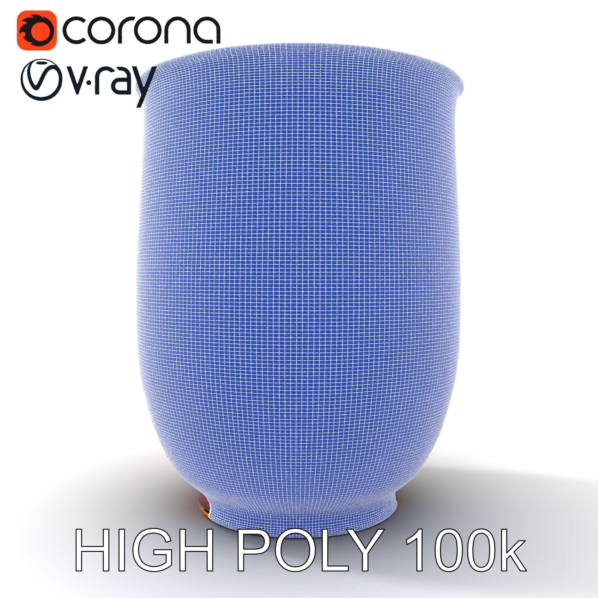 Decorative Floral Vase D Model Pack Low-poly 3D model_11