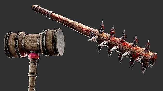 Warrior Mace Base Mesh 3D model